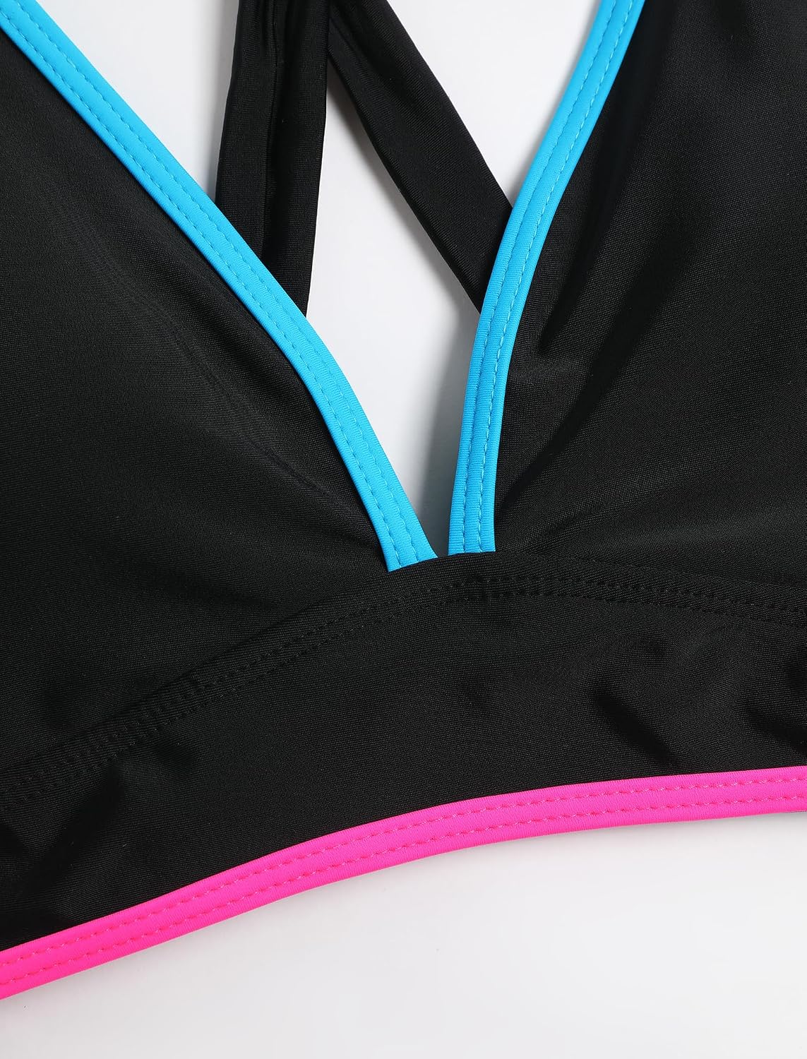 BIKINI ZAFUL DE DOS PIEZAS CON FALDA Y CUELLO EN V NEGRO TALLA 2XL - 5