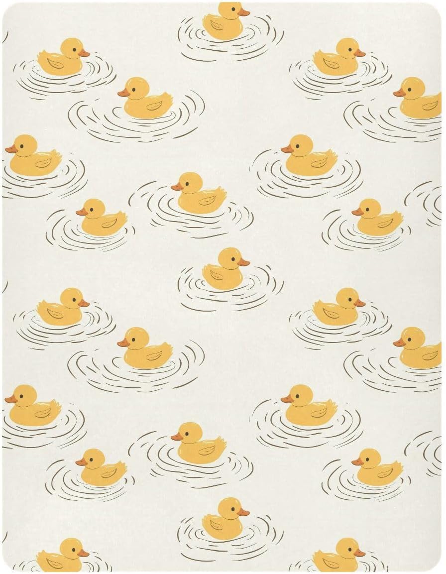 SÁBANA BAJERA CUNA VVFELIXL PATO AMARILLO 99X68 CM - 2