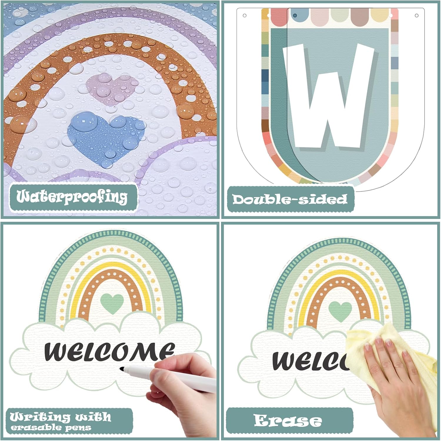 DECORACIÓN DE PARED WELCOME ADDUSTER 35 PIEZAS ESTILO BOHEMIO - 5