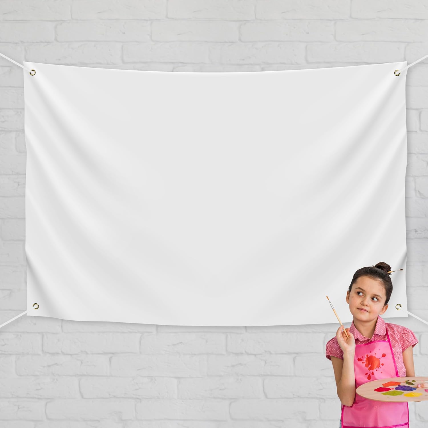 BANDERA DIY BECKTEN POLIÉSTER OXFORD BLANCO 6X4 PIES CON CUERDA - 3