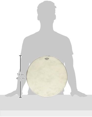 TAMBOR DE MARCO REMO FIBERSKYN PRESINTONIZADO 16 PULGADAS CON MUESCA PARA PULGAR - 3