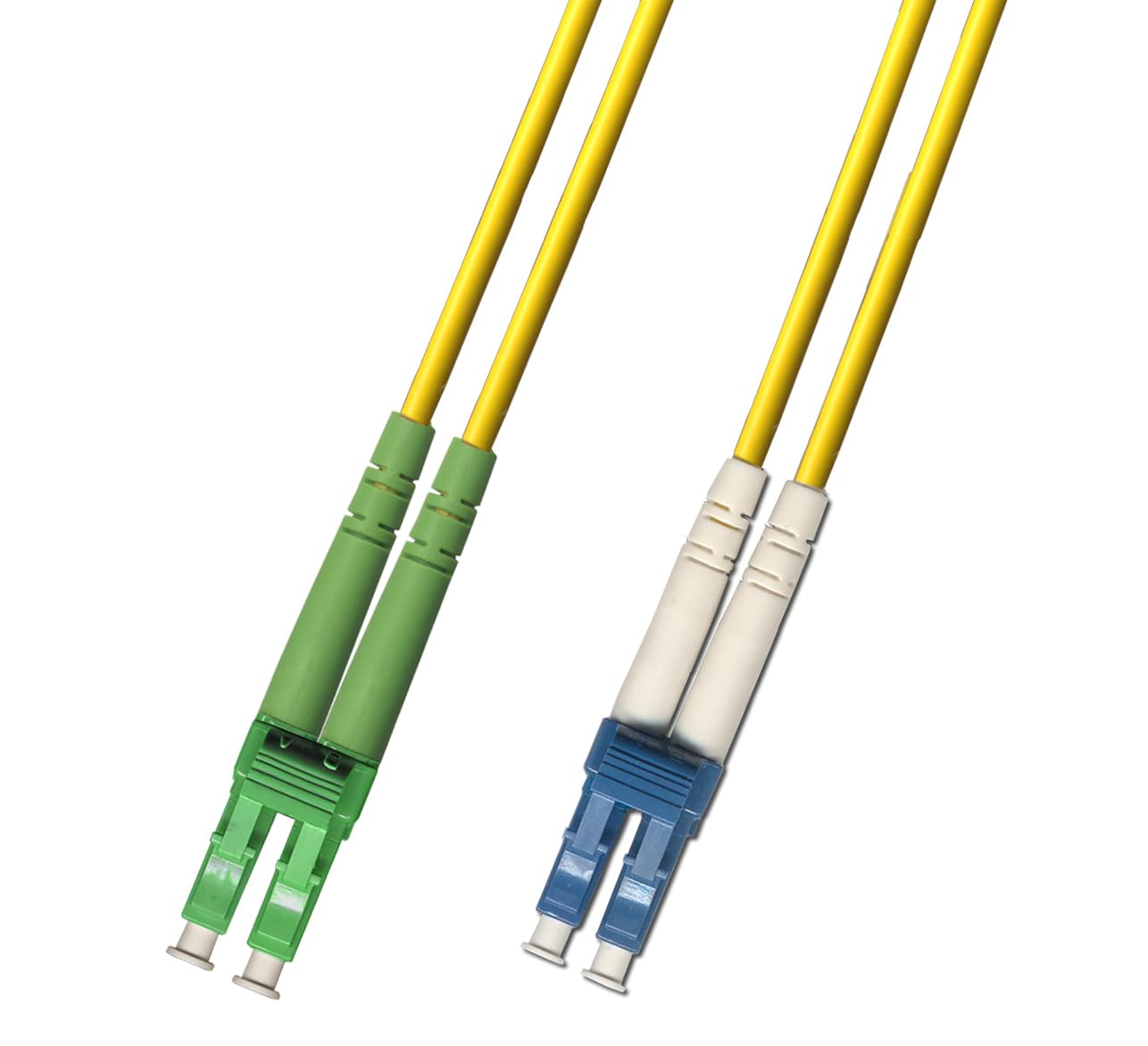 CABLE DE FIBRA ÓPTICA MONOMODO DÚPLEX 30M LC/APC A LC/UPC - 1