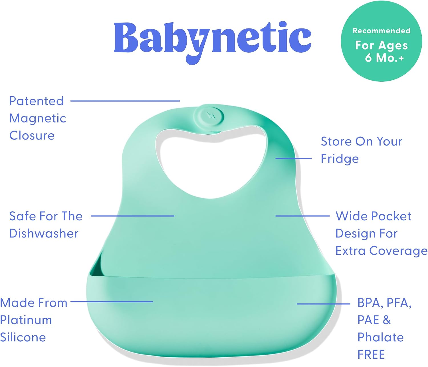 BABERO MAGNÉTICO DE SILICONA BABYNETIC 2 UNIDADES BANANA SPLIT KIWI BLISS - 3