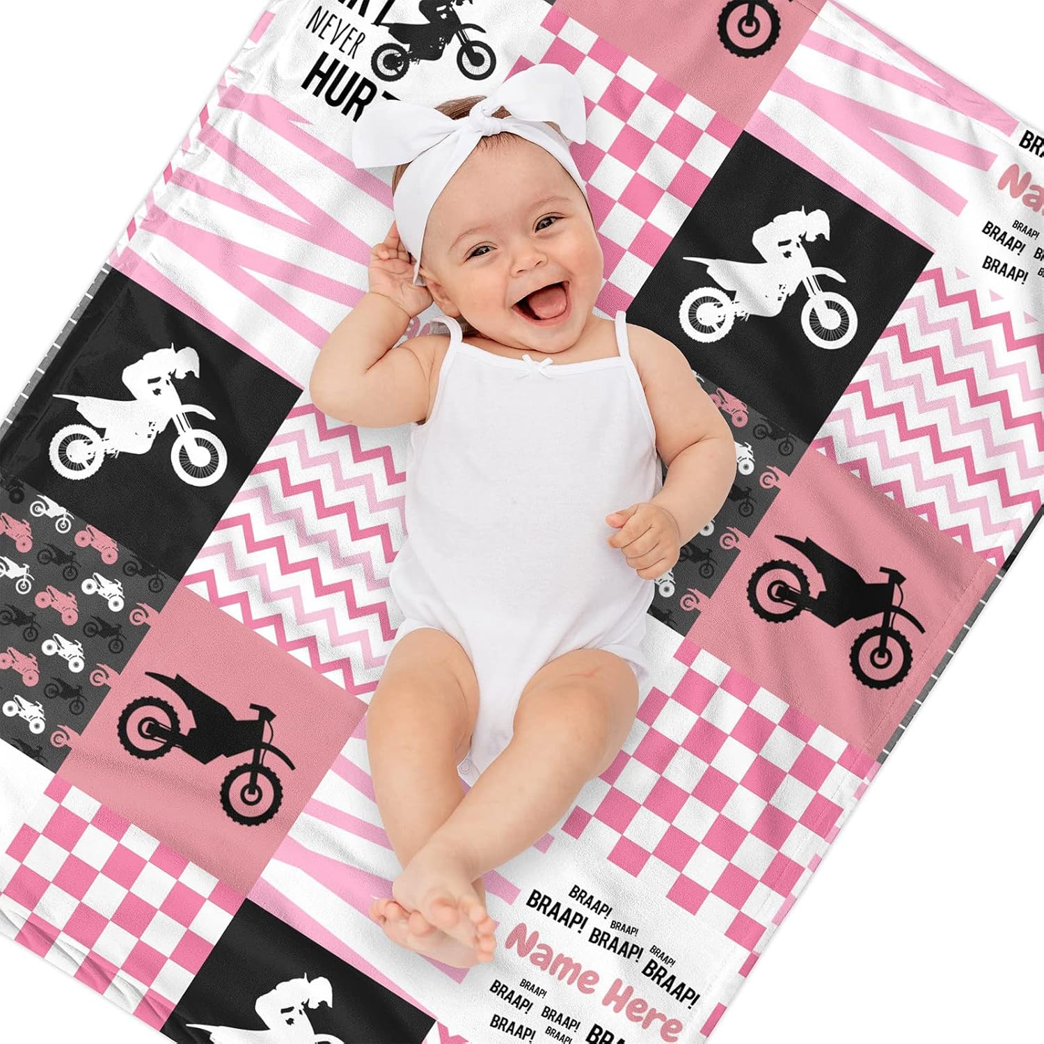 SET DE CAMA PARA CUNA MUNIFIC MOTOCICLETA ROSA 2 PIEZAS - 3