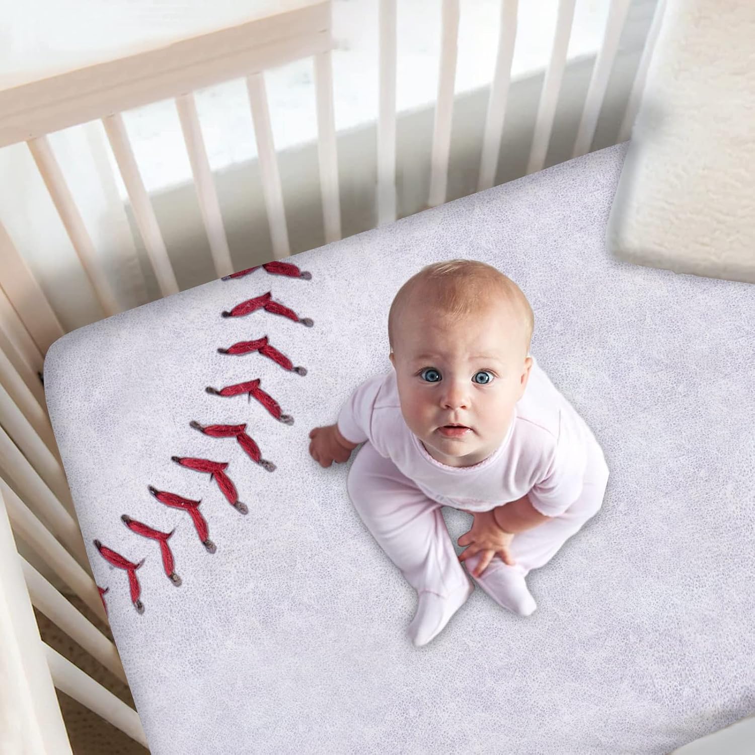 SET DE CAMA PARA BEBÉ MUNIFIC 2 PIEZAS TEMA BÉISBOL PERSONALIZABLE - 2