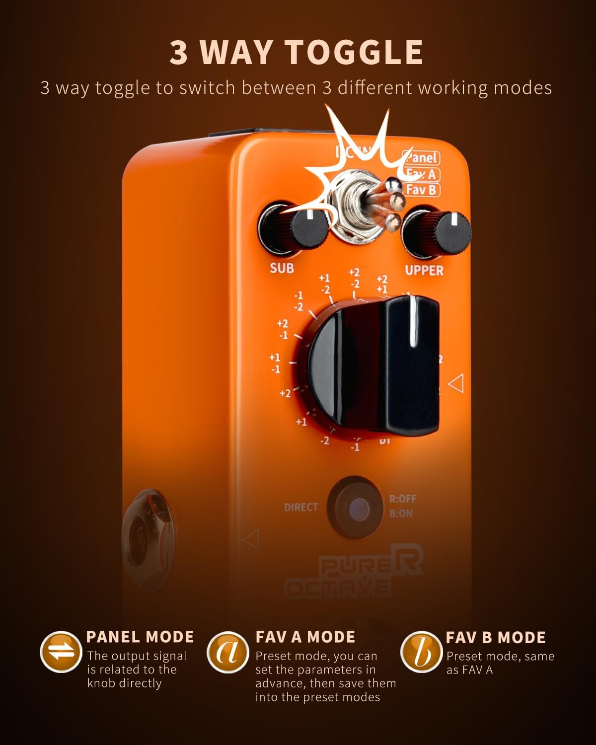 PEDAL DE EFECTOS MOOER PURER OCTAVE MICRO SERIES - 2