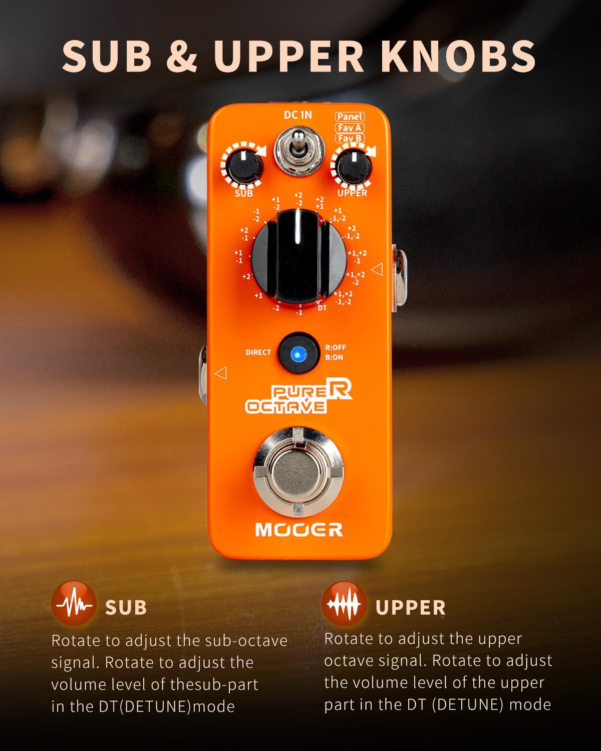 PEDAL DE EFECTOS MOOER PURER OCTAVE MICRO SERIES - 4