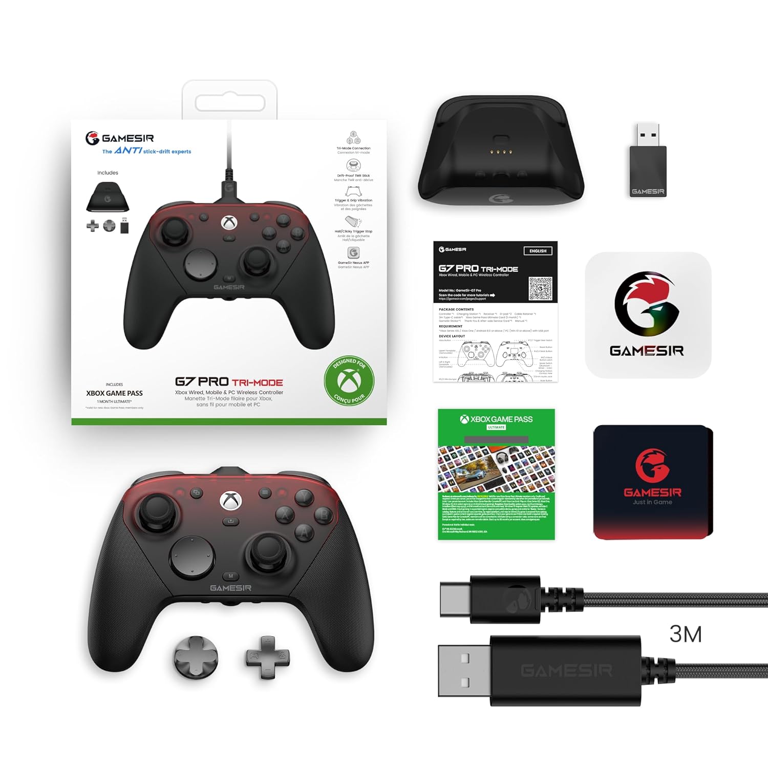 GAMEPAD GAMESIR G7 PRO WIRED PARA XBOX SERIES X|S, XBOX ONE, PC Y ANDROID NEGRO - 2