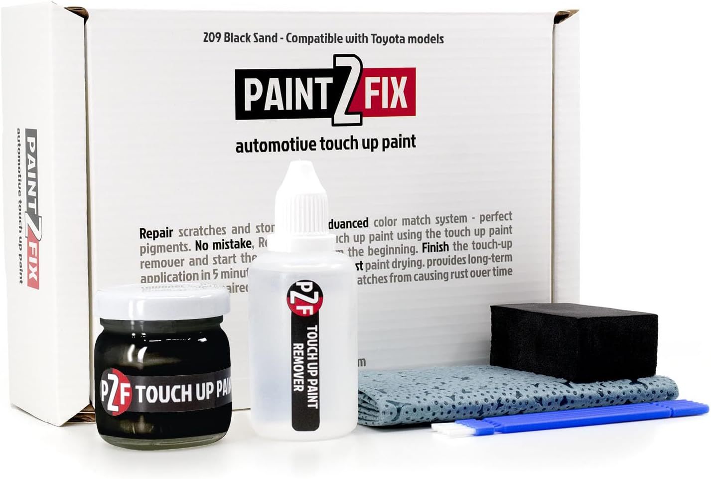 PINTURA EN SPRAY RETOQUE AUTOMOTRIZ PAINT2FIX 209 BLACK SAND 75ML PARA TOYOTA - 1