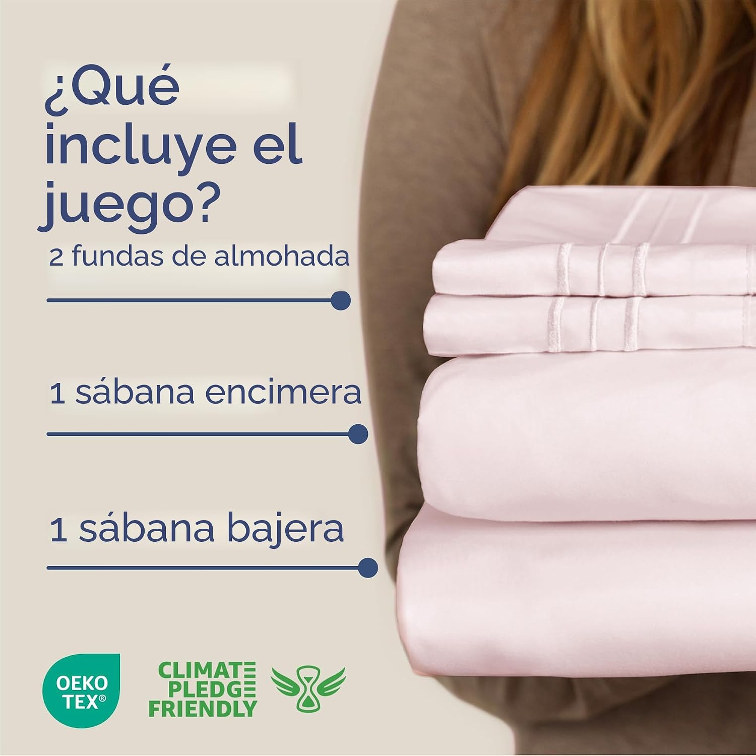 JUEGO DE SÁBANAS QUEEN SIZE 4 PIEZAS MICROFIBRA LAVANDA ROSA - 2