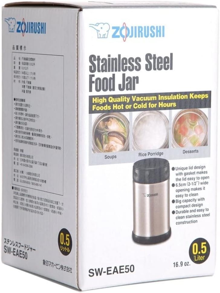 CONTENEDOR DE ALIMENTOS ZOJIRUSHI ACERO INOXIDABLE 740 ML NEGRO - 5