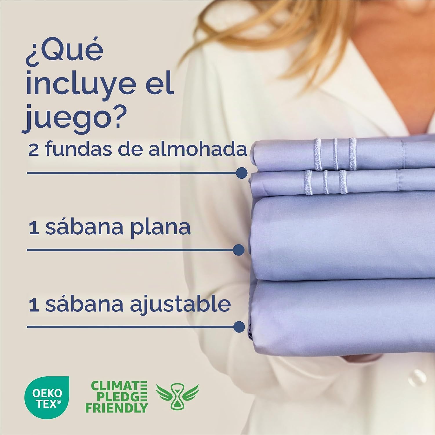 JUEGO DE SÁBANAS KING SIZE 4 PIEZAS CGK UNLIMITED LAVANDA - 2
