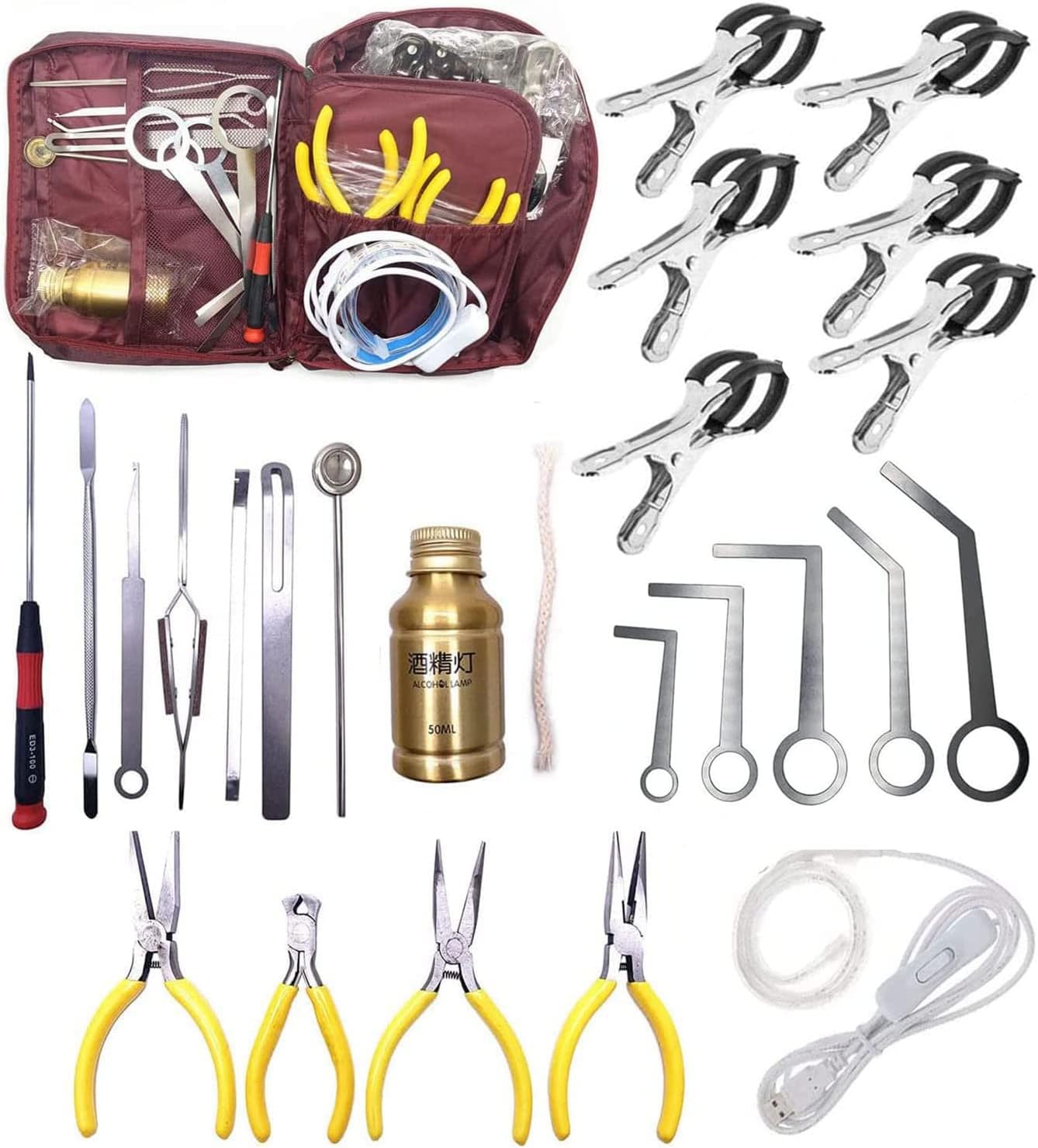 KIT DE REPARACIÓN DE SAXO JIAYOUY 24 PIEZAS CON FUNDA DE TRANSPORTE - 1