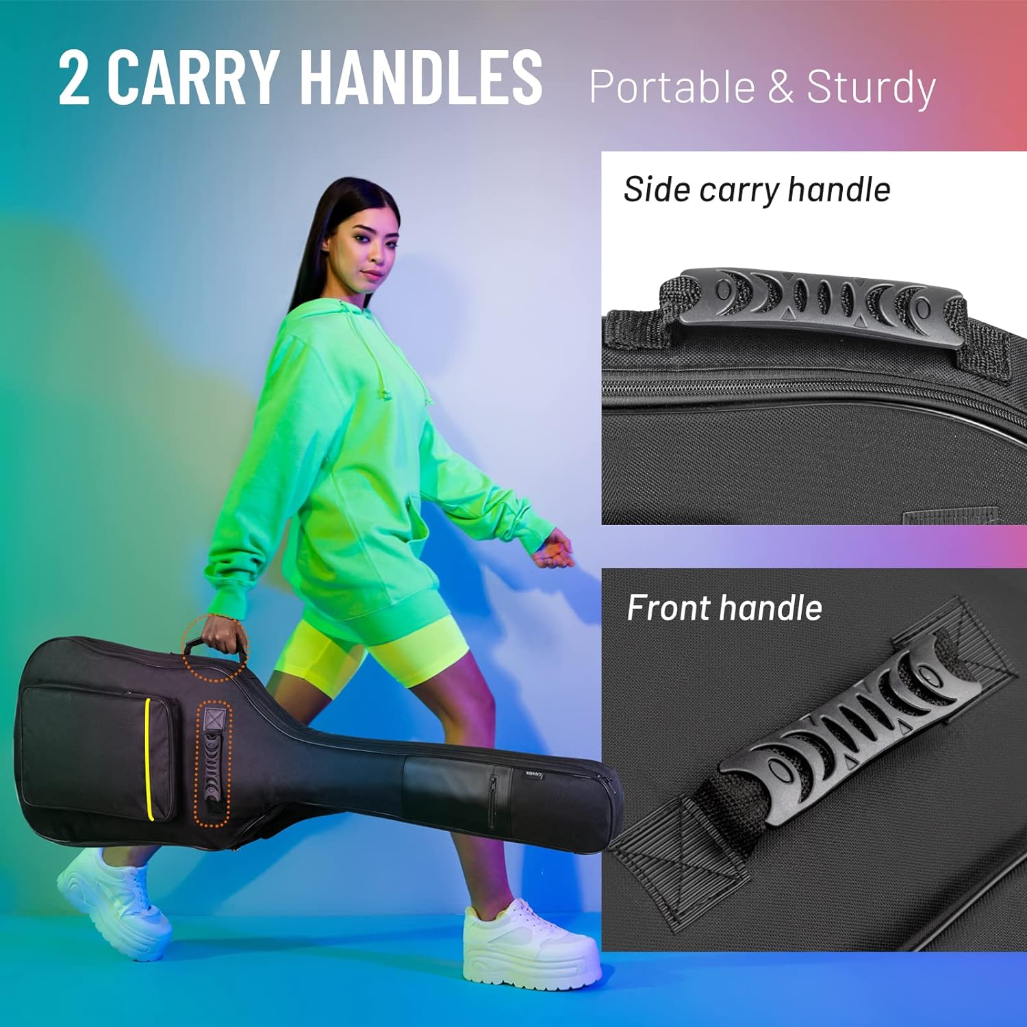 FUNDA PARA BAJO ELÉCTRICO CAHAYA ACOLCHADA 0.3 PULGADAS - 4
