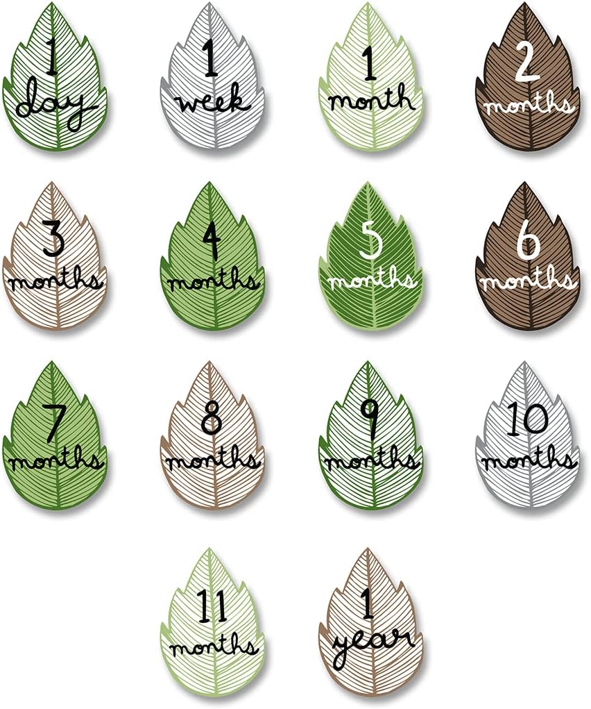MANTA DE ALGODÓN LULUJO BABY'S FIRST YEAR MILESTONE BLANKET 40X40 PULGADAS - 3