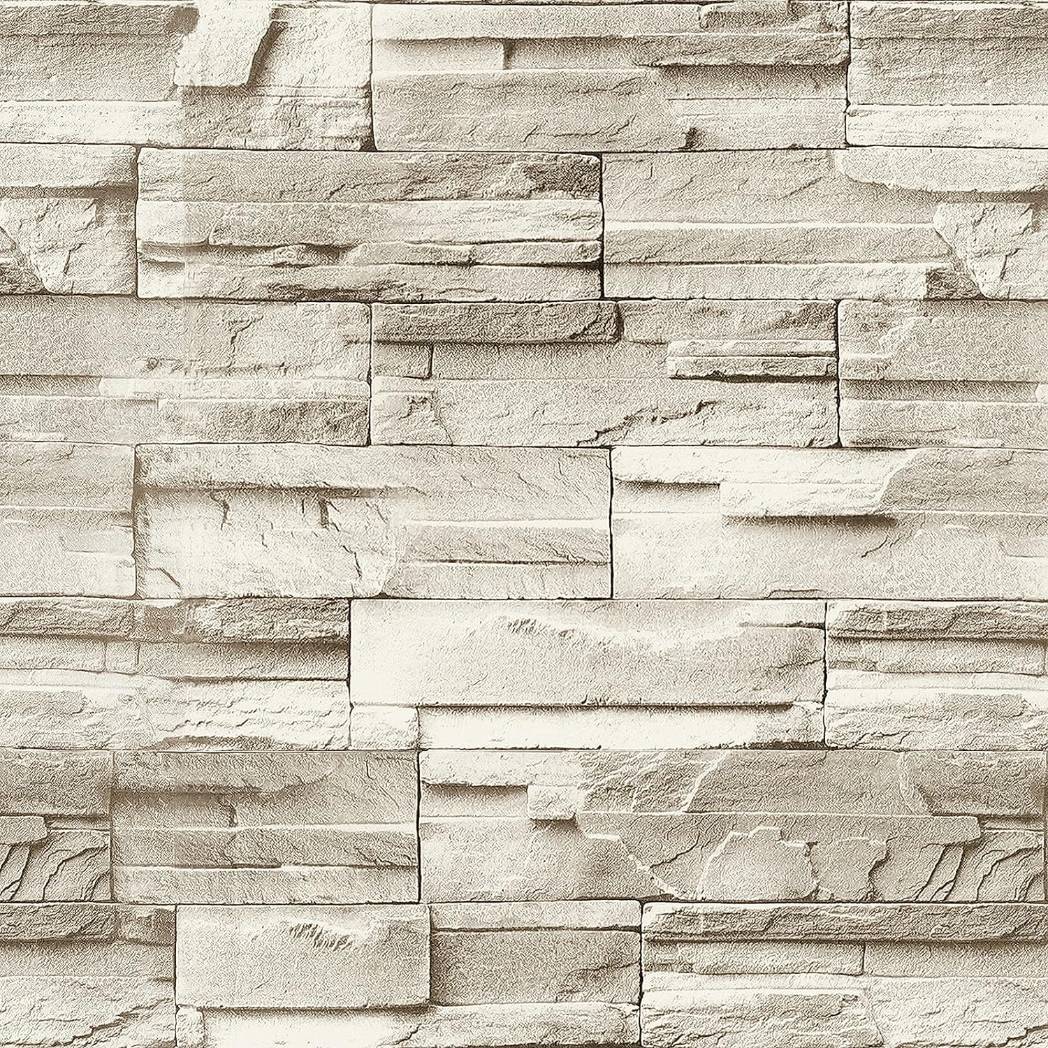 PAPEL MURAL AUTOADHESIVO JEWELUCK IMITACIÓN PIEDRA LADRILLO 17.7' X 393.7' - 1