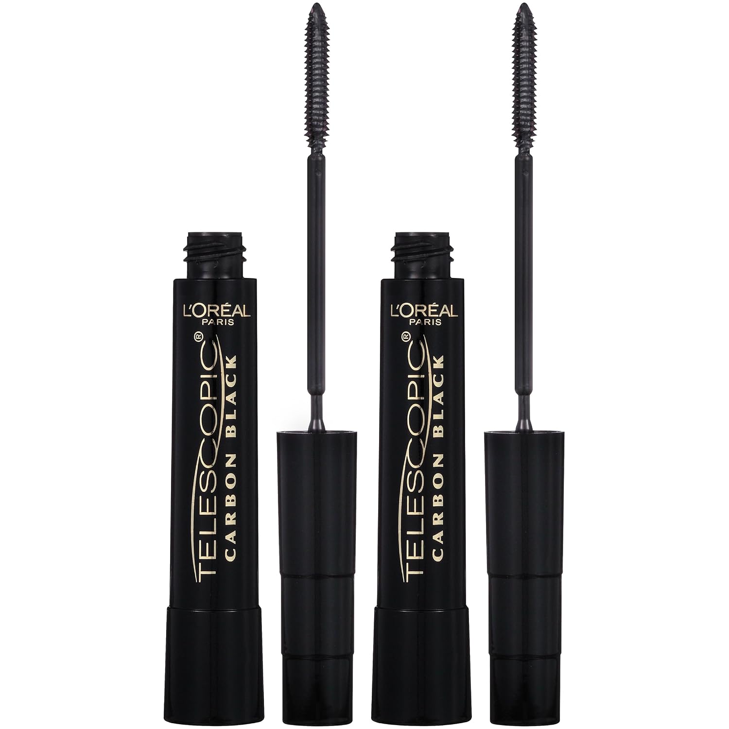 MÁSCARA DE PESTAÑAS L'OREAL PARIS TELESCOPIC LENGTHENING NEGRO CARBÓN - 1