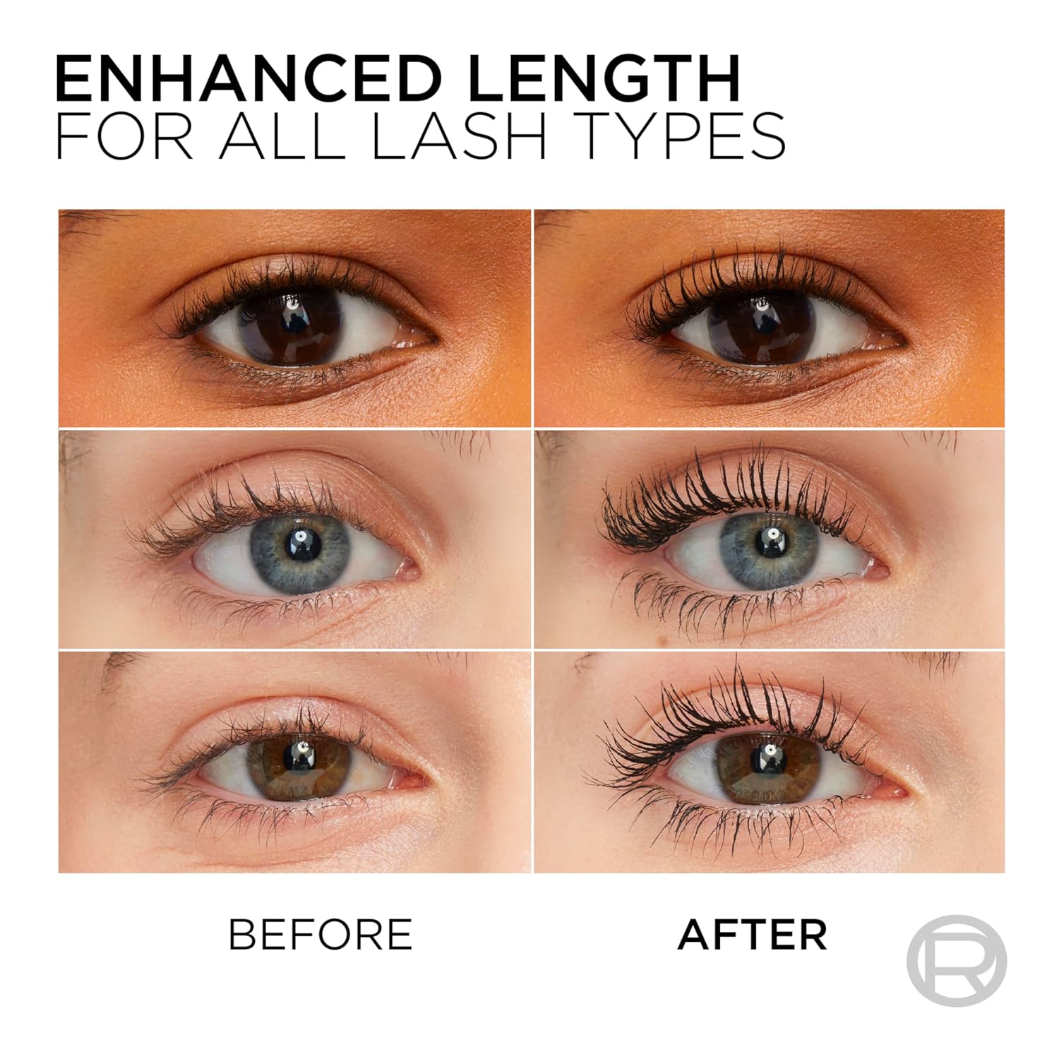 MÁSCARA DE PESTAÑAS L'OREAL PARIS TELESCOPIC LENGTHENING NEGRO CARBÓN - 3