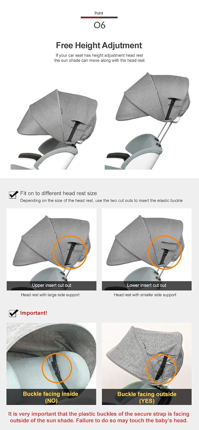 CUBRE COCHE MANITO SUN SHADE EXTENDER GRIS CARBÓN - 5