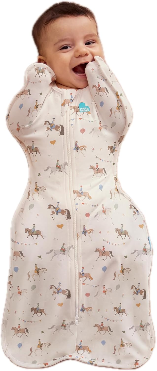 LOVE TO DREAM SWADDLE UP SACO DE DORMIR PARA BEBÉ 1.0 TOG 5-8.5 LBS CABALLO - 1