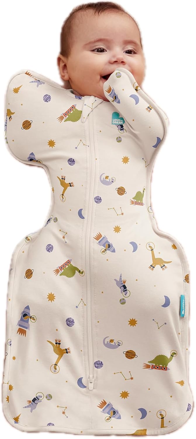 MANTA DE ENVOLVIMIENTO LOVE TO DREAM SWADDLE UP TALLA S 8-13 LBS SPACE DINOS - 1