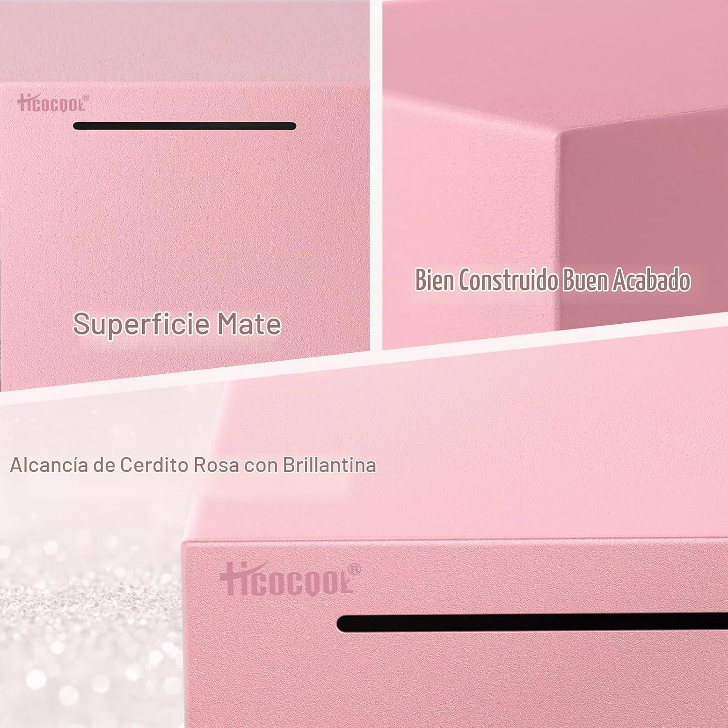 ALCANCÍA HICOCOOL ACERO INOXIDABLE ROSA 5.9 PULGADAS - 3