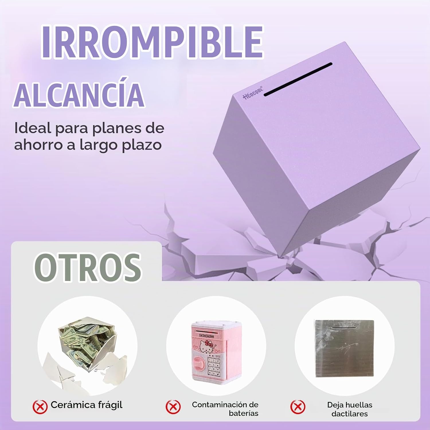 ALCANCÍA HICOCOOL PÚRPURA ACERO INOXIDABLE 5.9 PULGADAS - 4