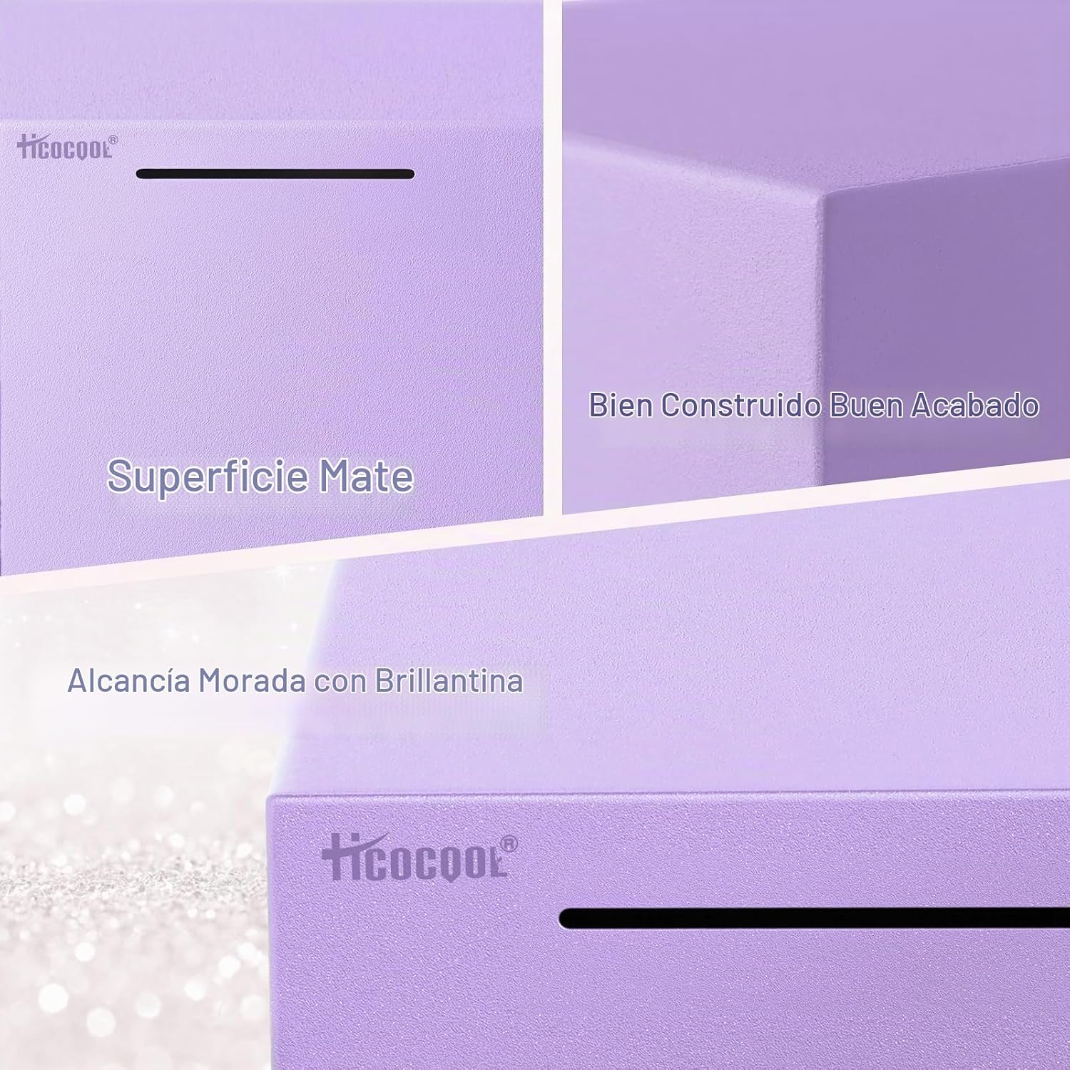 ALCANCÍA HICOCOOL ACERO INOXIDABLE PÚRPURA 7.9 PULGADAS - 3