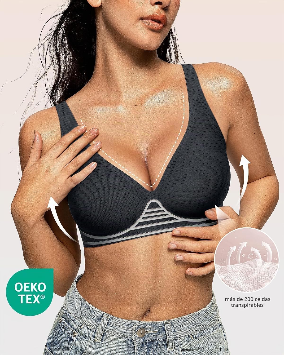 SOSTÉN OEAK JELLY WIRELESS PUSH UP ESCOTADO V NEGRO - 2