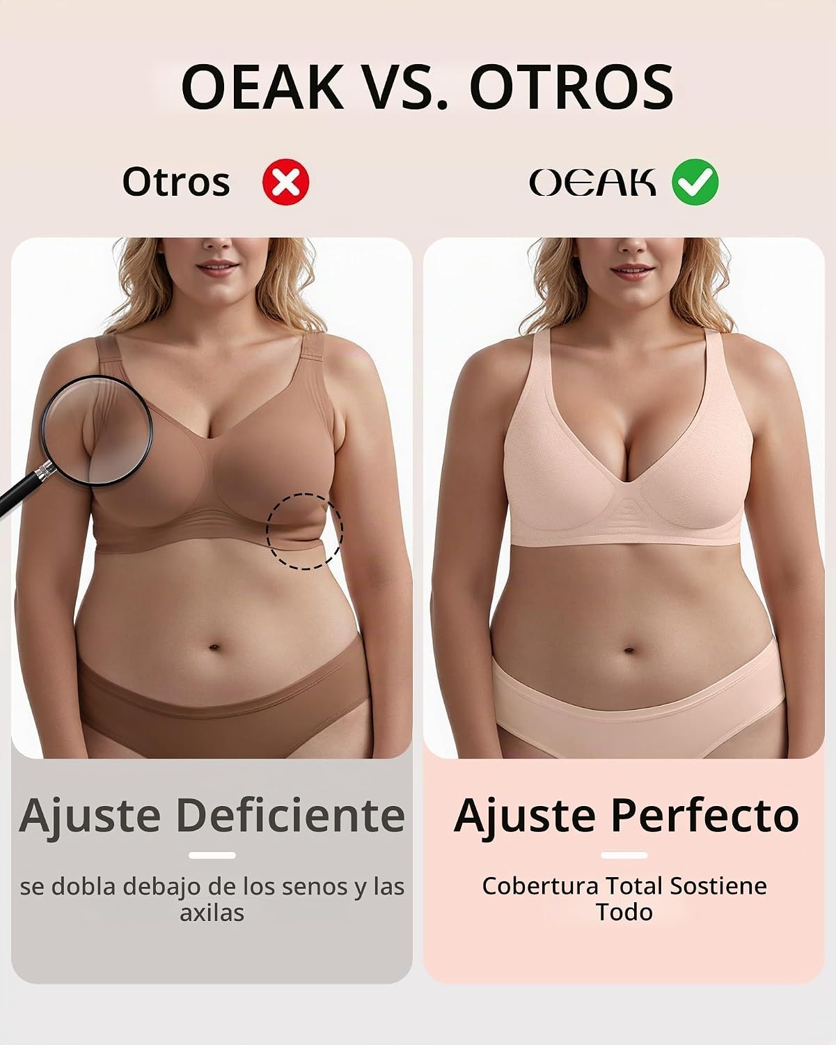 SOSTÉN OEAK JELLY WIRELESS DEEP V NUDE JACQUARD - 4