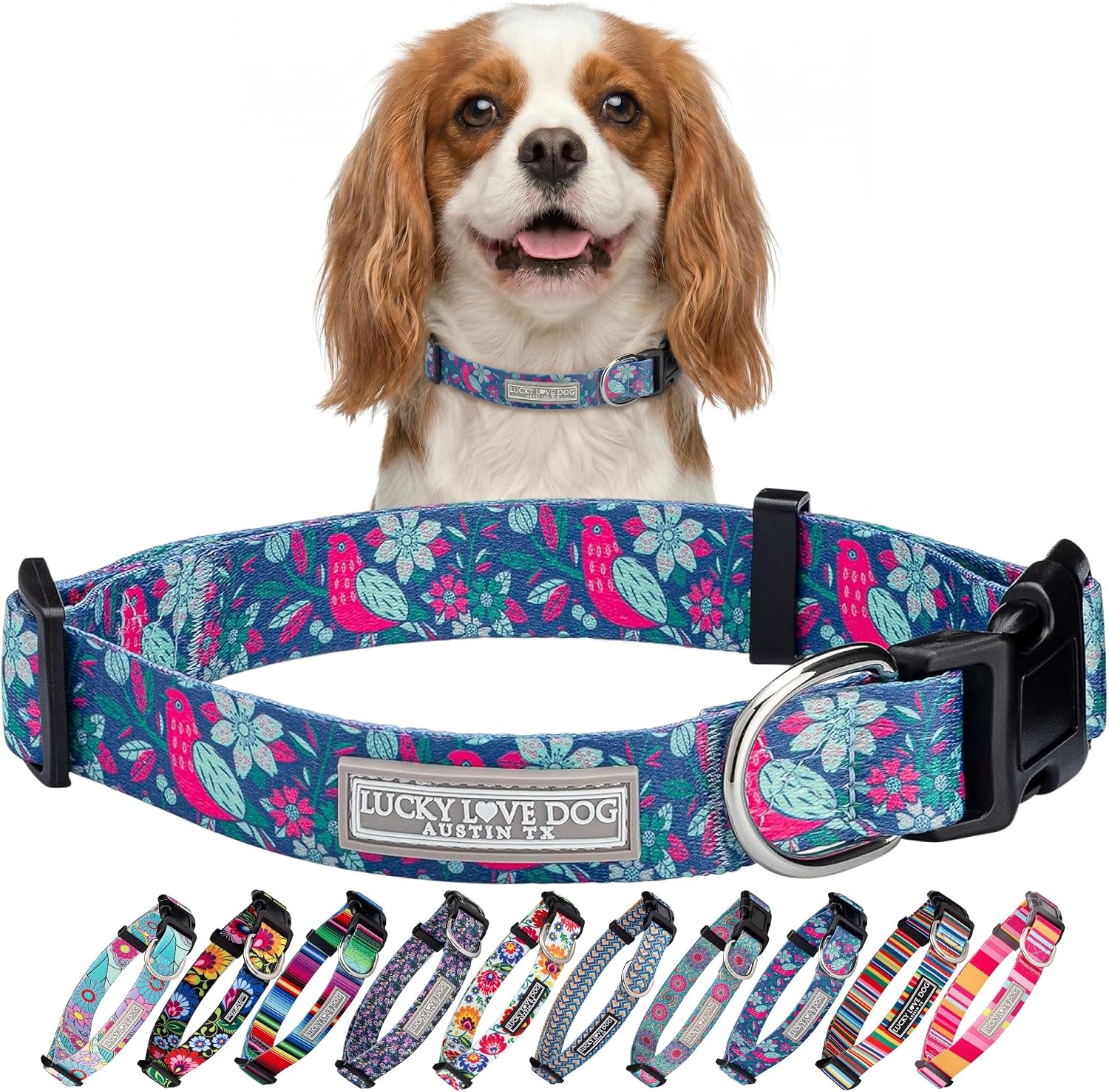 COLLAR AJUSTABLE LUCKY LOVE DOG CARRIEBELLE PARA PERROS PEQUEÑOS - 1