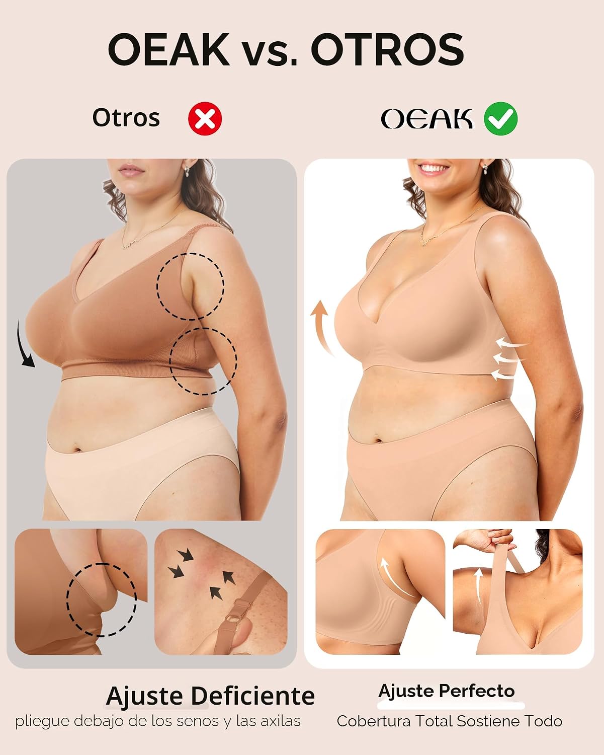 SOSTÉN OEAK JELLY WIRELESS DEEP V PUSH UP MODELO JESSCIA MIEL - 5