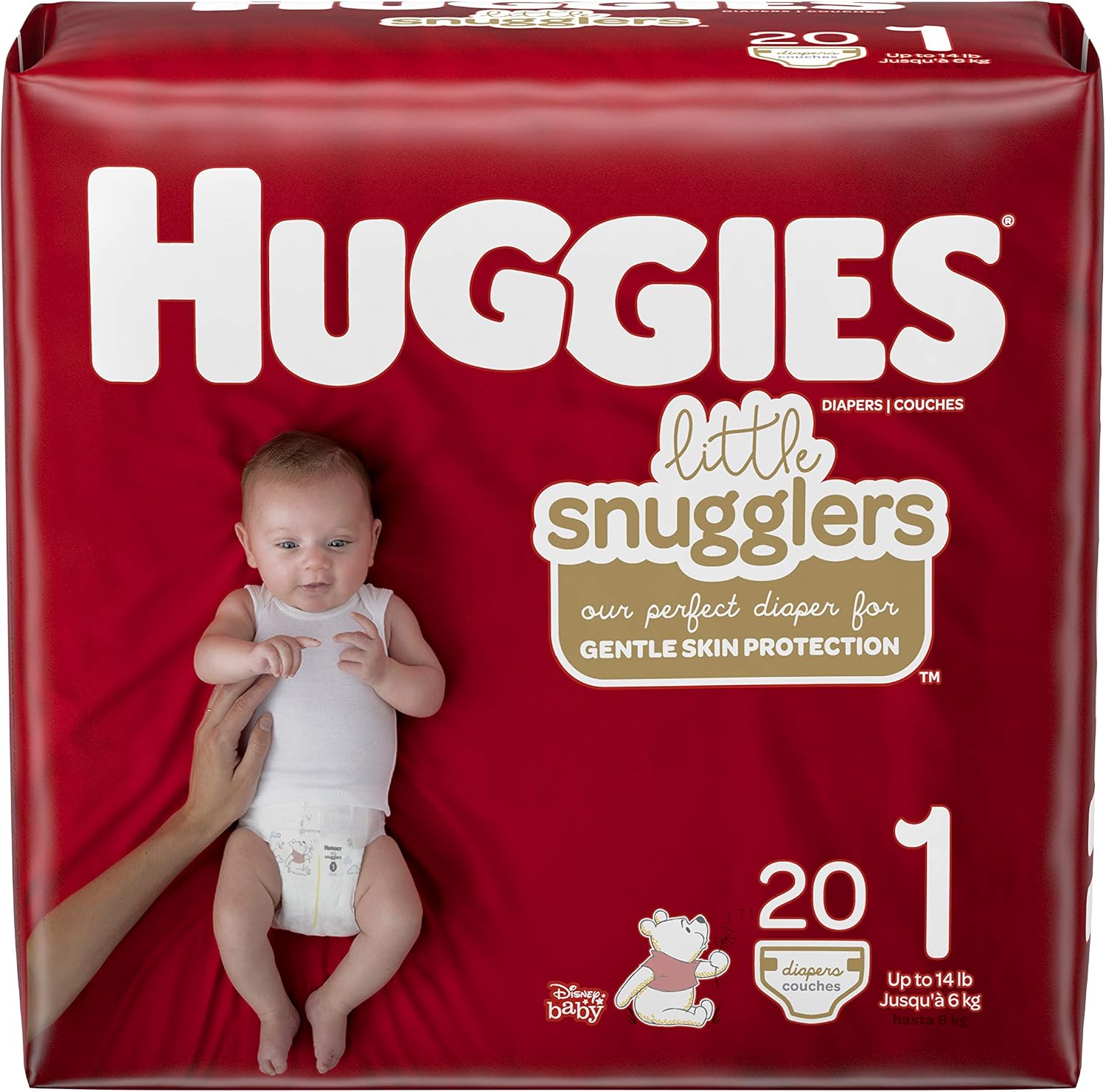 PAÑALES HUGGIES LITTLE SNUGGLERS TALLA P, 20 UNIDADES - 2
