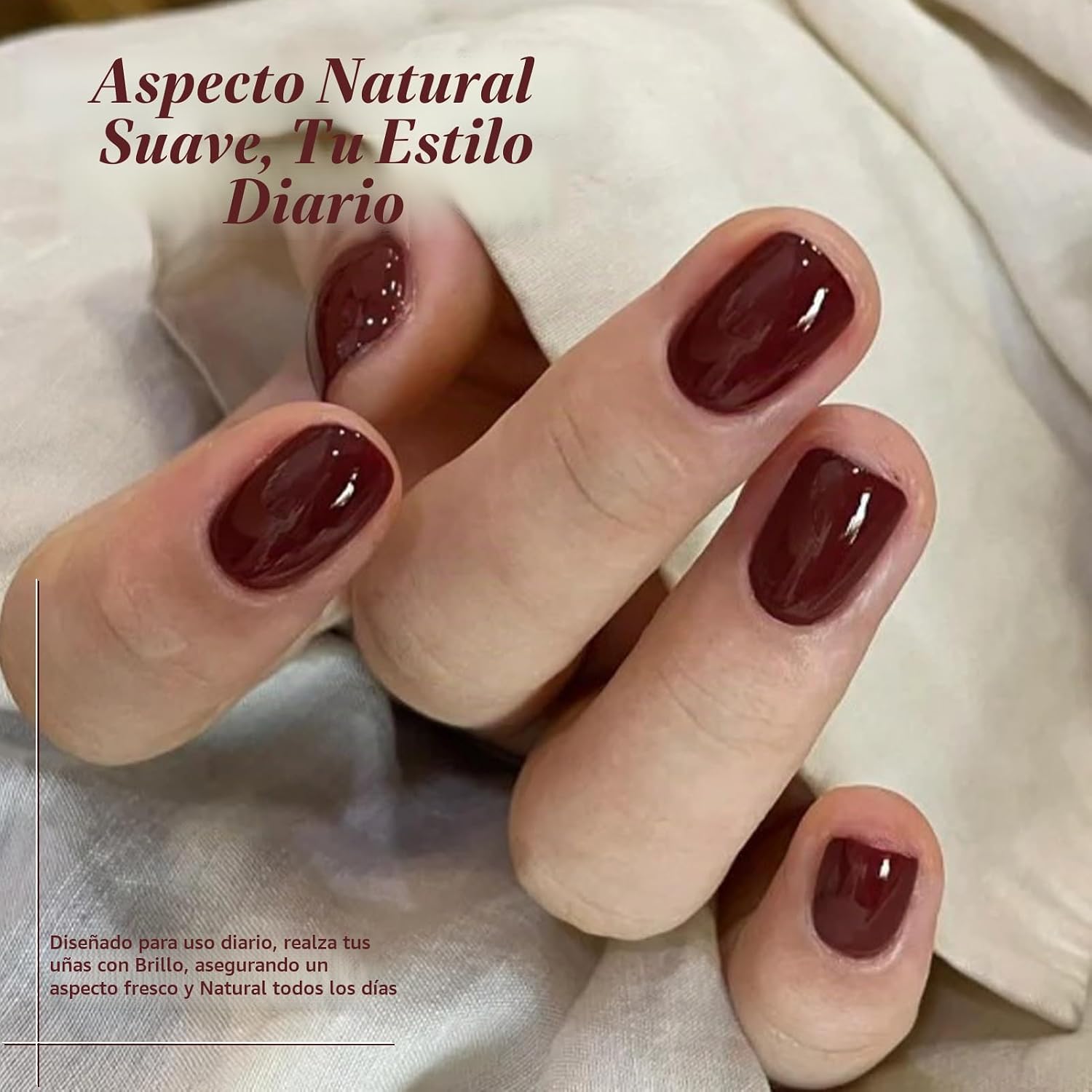 ESMALTE DE UÑAS GEL BORN PRETTY SET MARRÓN BURDEO VINO CARAMELO 6 BOTELLAS - 3