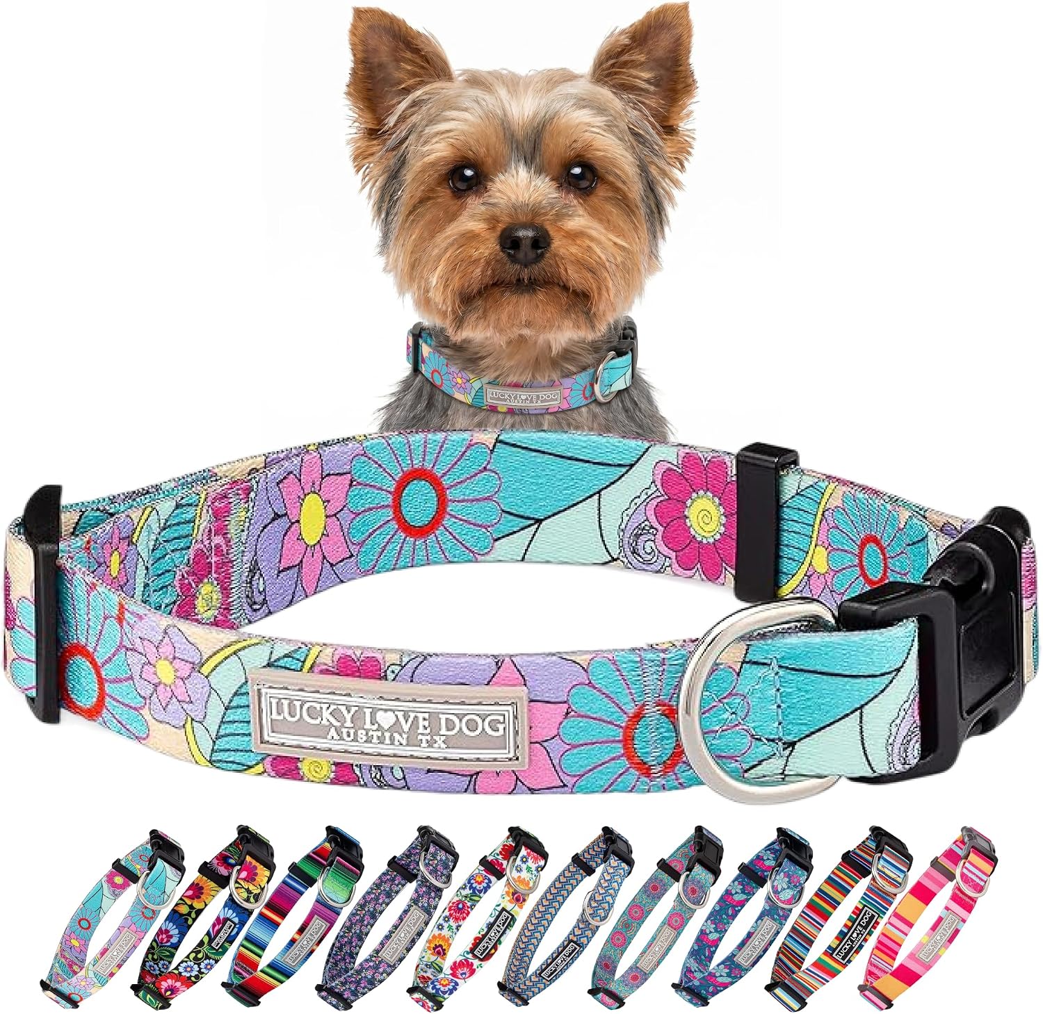 COLLAR LUCKY LOVE DOG CAROLINE PARA CACHORROS Y PERROS PEQUEÑOS TALLA XS - 1