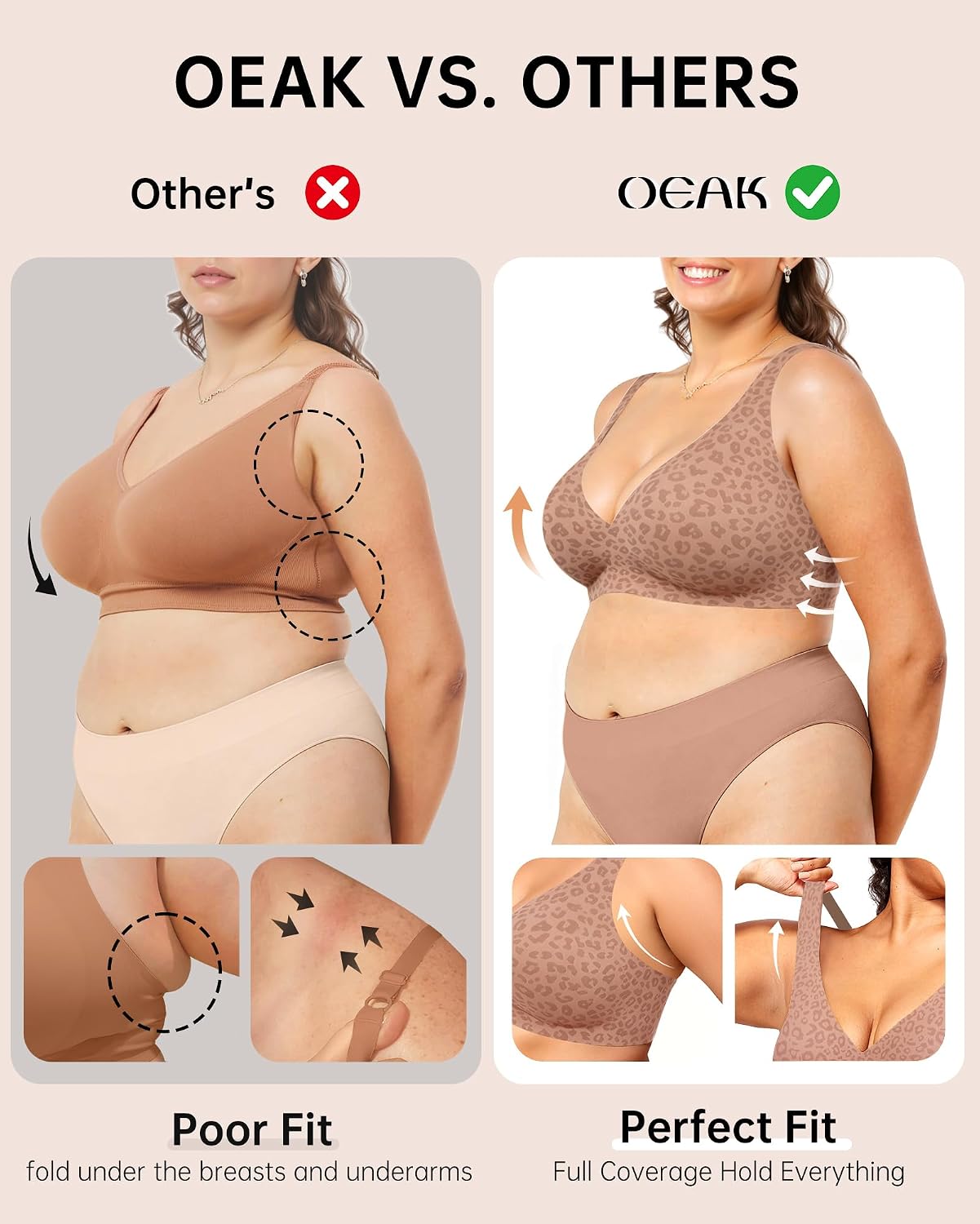 SOSTÉN OEAK JELLY SIN ARO ESCOTADO PUSH UP MODELO JESSCIA CAFÉ CLARO - 5