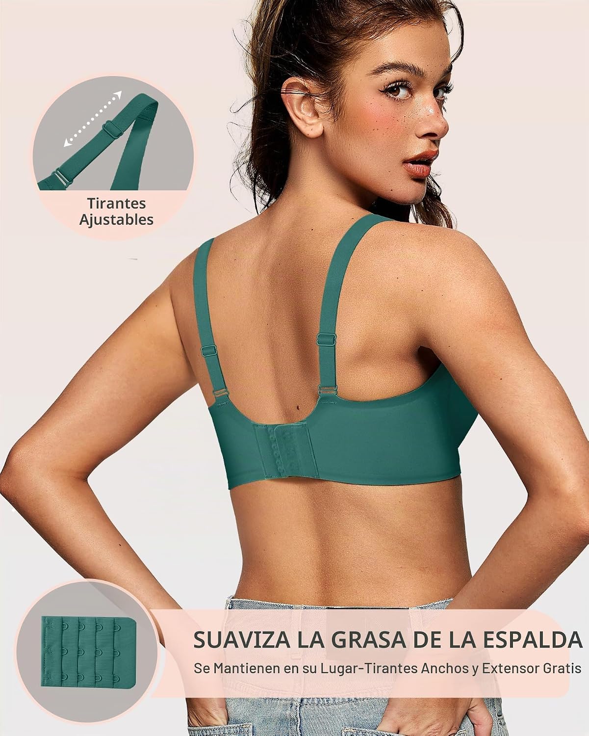SOSTÉN OEAK JELLY WIRELESS ESCOTADO PUSH UP ESMERALDA - 3