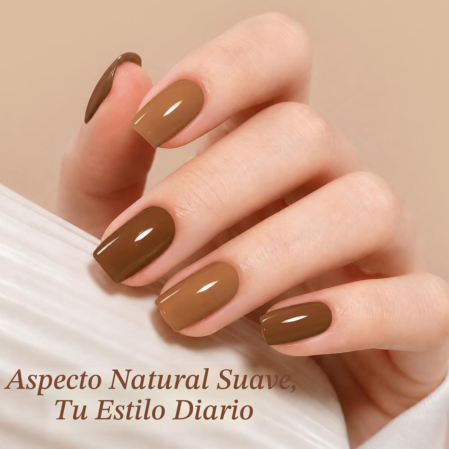 ESMALTE GEL BORN PRETTY SET 6 COLORES OTOÑO CHOCOLATE CARAMELO BURDEO - 3