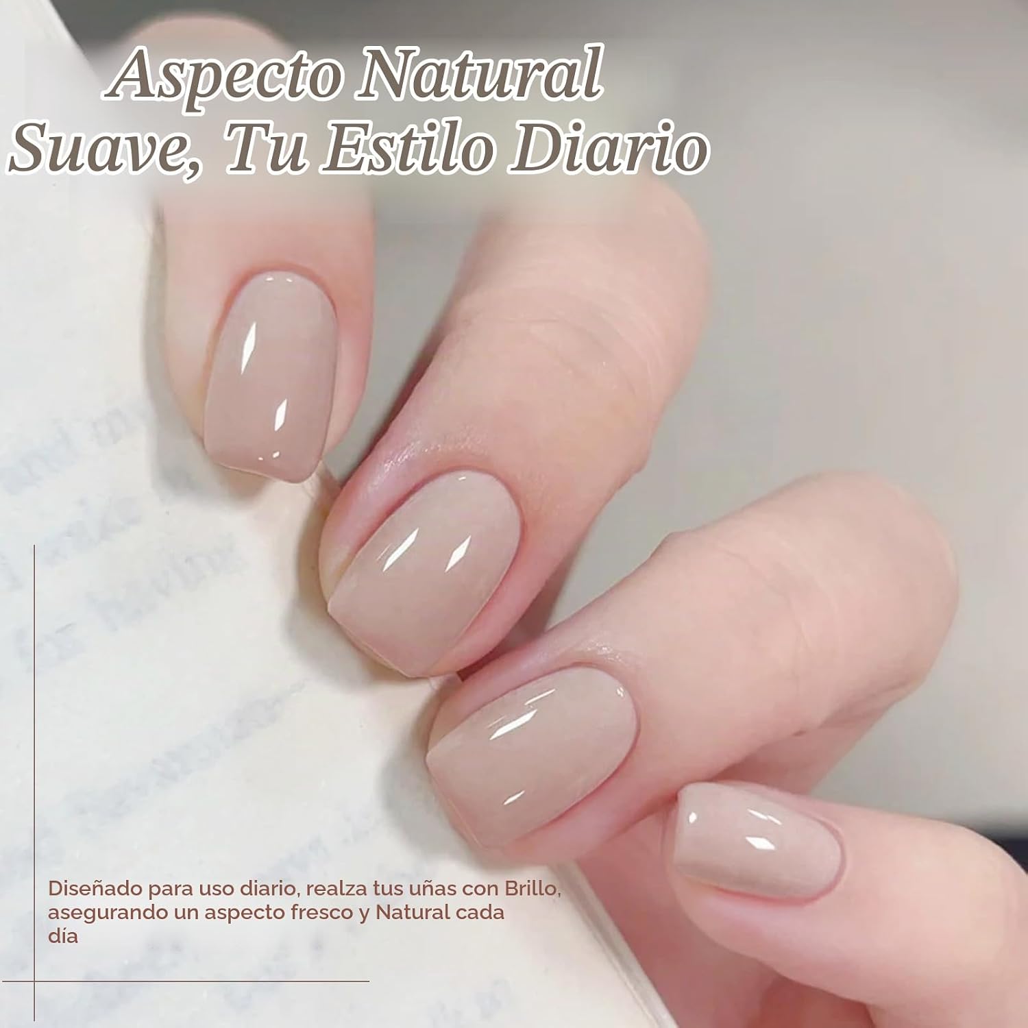 ESMALTE DE UÑAS GEL BORN PRETTY NUDE GRAY PINK SET 6 BOTELLAS 7ML - 4
