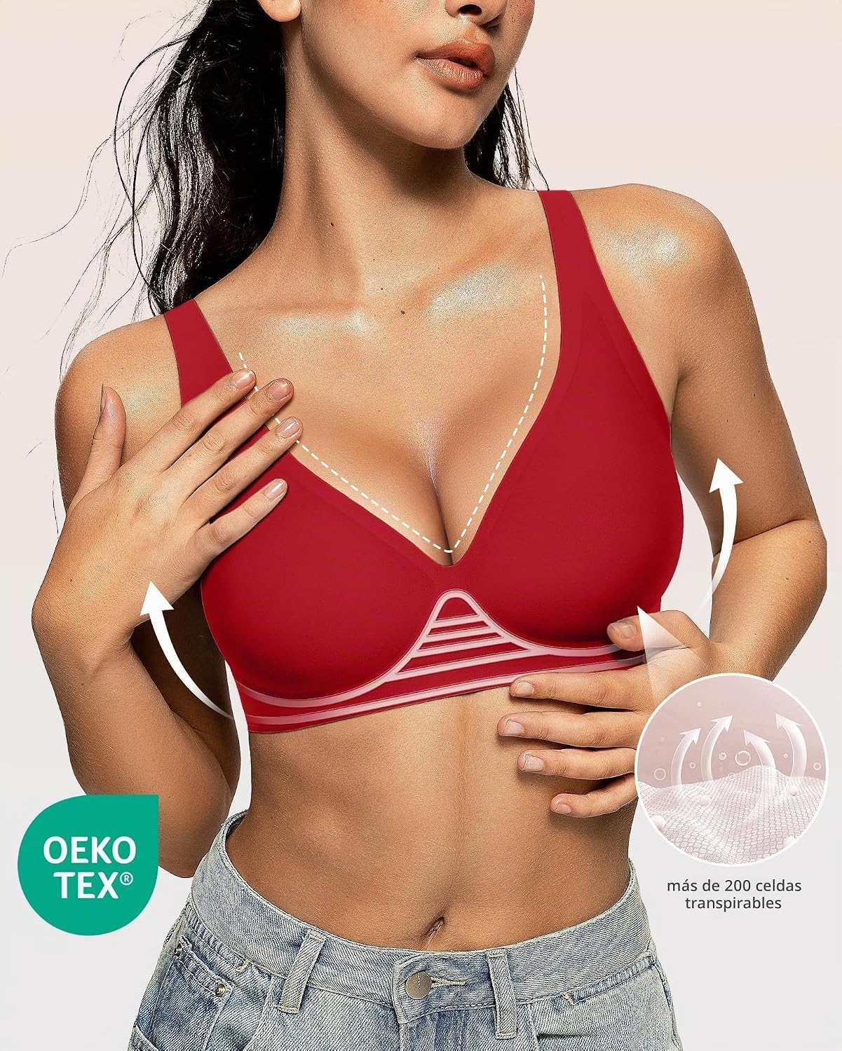 SOSTÉN OEAK JELLY SIN ARO ESCOTADO ROJO - 2