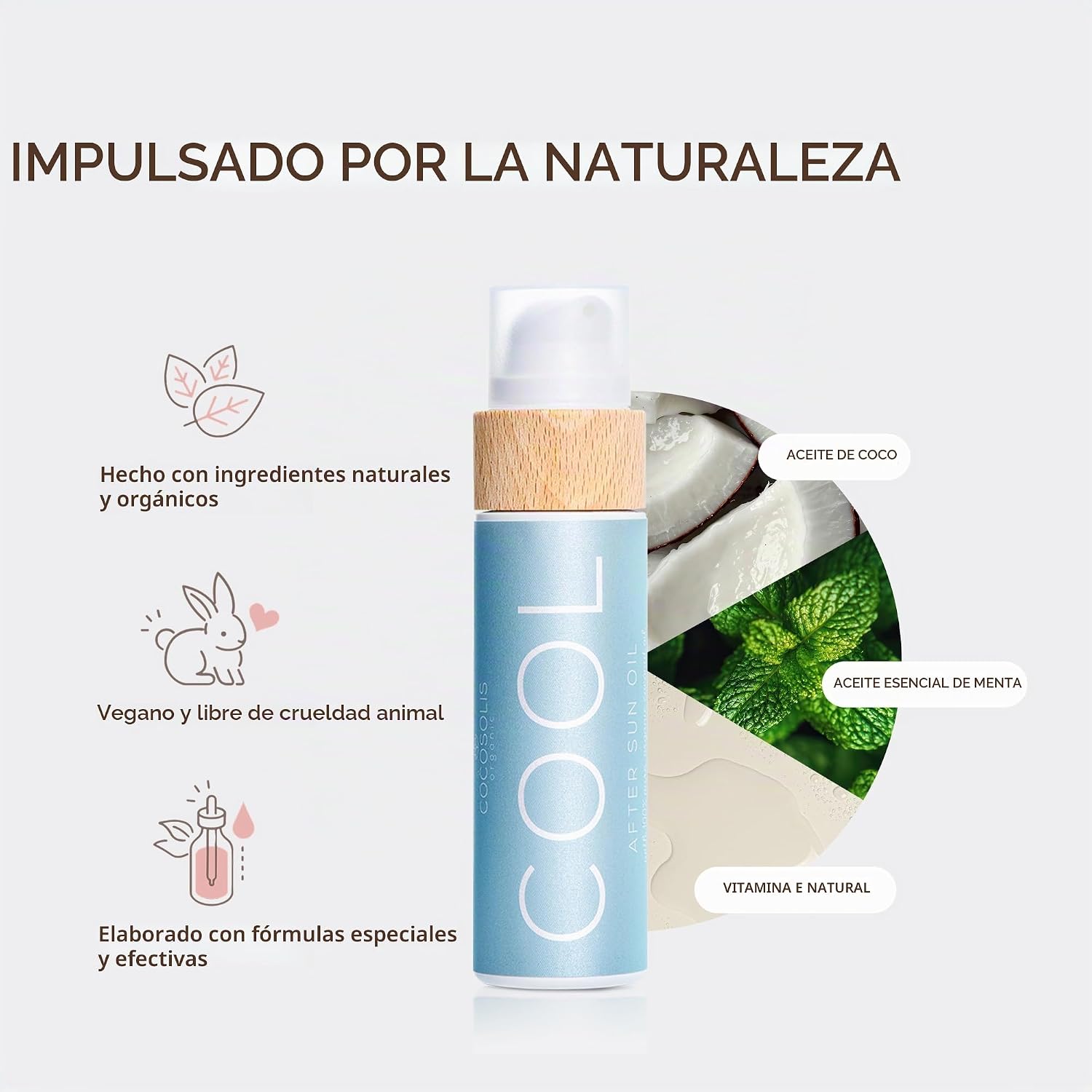 LOCIÓN AFTER SUN COCOSOLIS COOL PARA ROSTRO Y CUERPO CON 9 ACEITES ORGÁNICOS - 4
