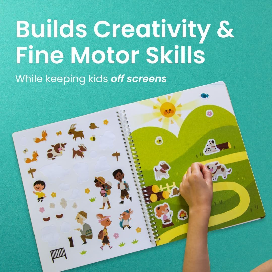 LIBRO DE ACTIVIDADES CUPKIN TOGETHER WITH YOU CON STICKERS Y COLOREAR 500+ STICKERS - 4