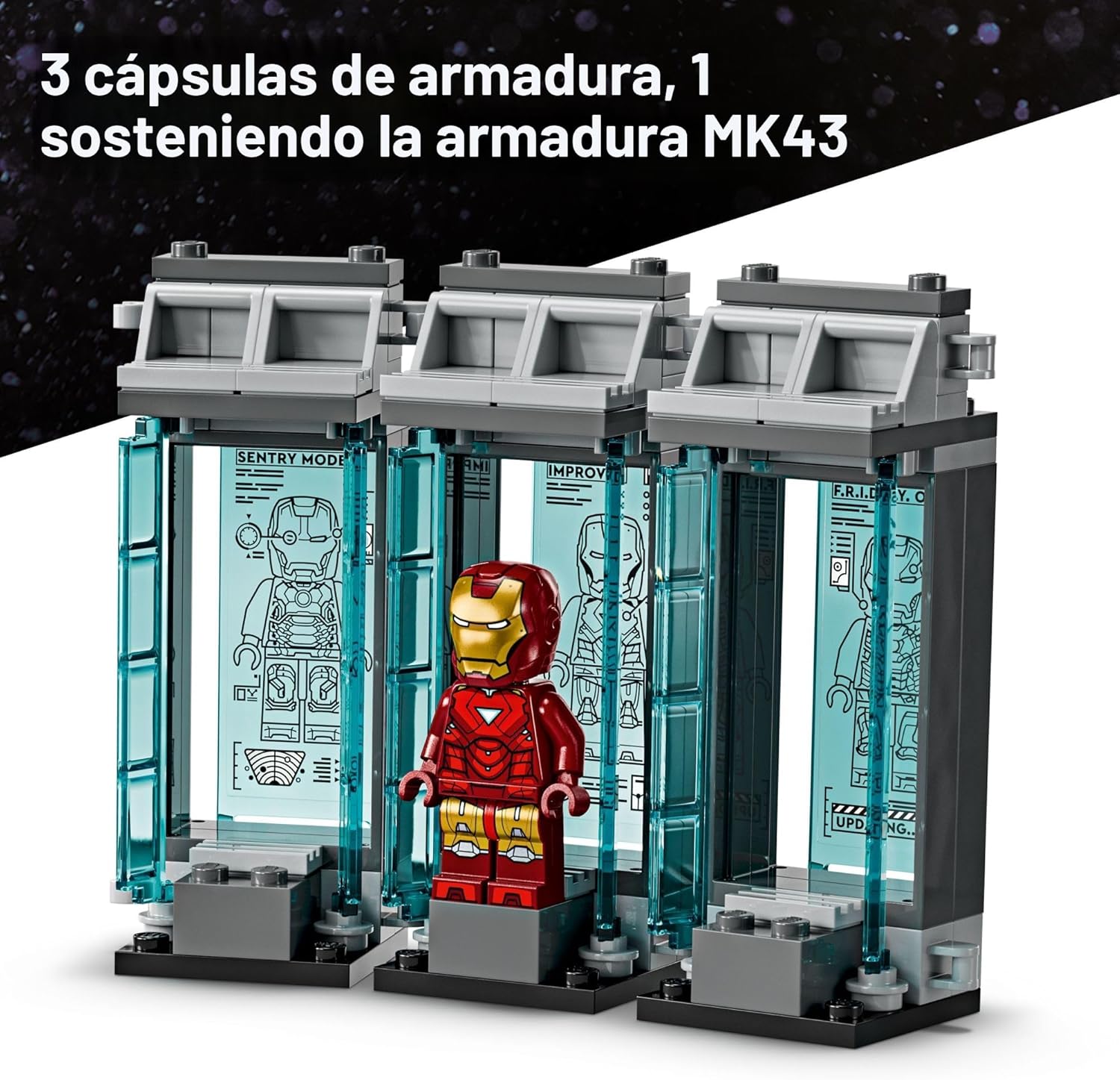 LEGO MARVEL LABORATORIO DE IRON MAN HALL OF ARMOR 76315 - 3