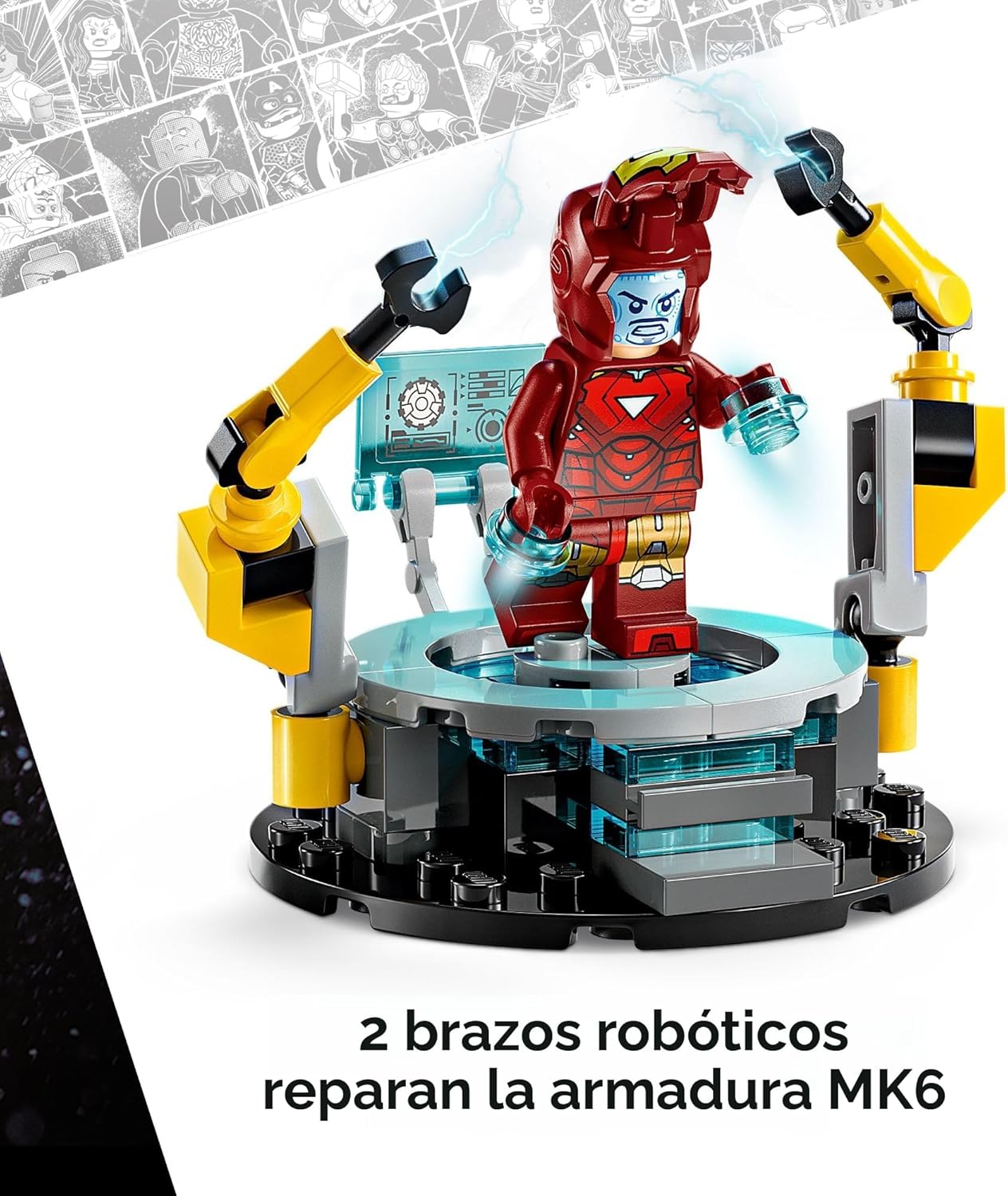 LEGO MARVEL LABORATORIO DE IRON MAN HALL OF ARMOR 76315 - 4