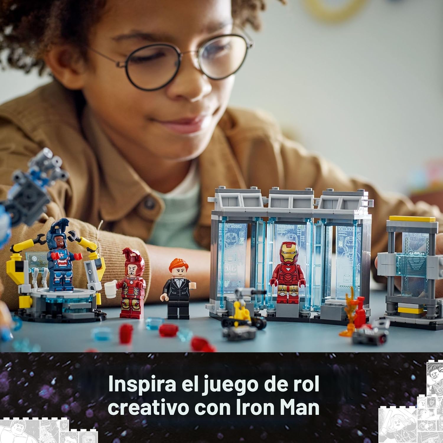 LEGO MARVEL LABORATORIO DE IRON MAN HALL OF ARMOR 76315 - 5