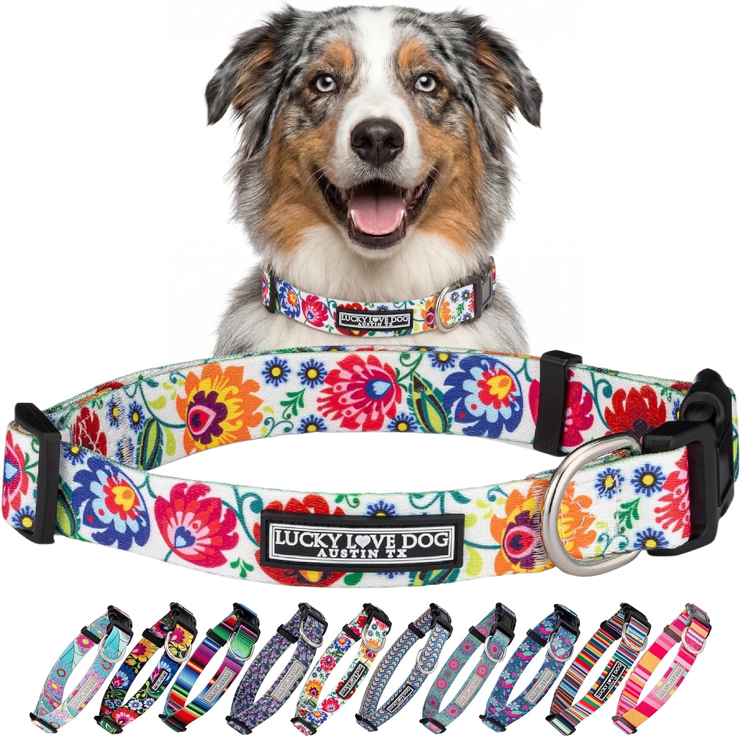 COLLAR PARA PERROS LUCKY LOVE DOG LADYBIRD AJUSTABLE MEDIANO - 1