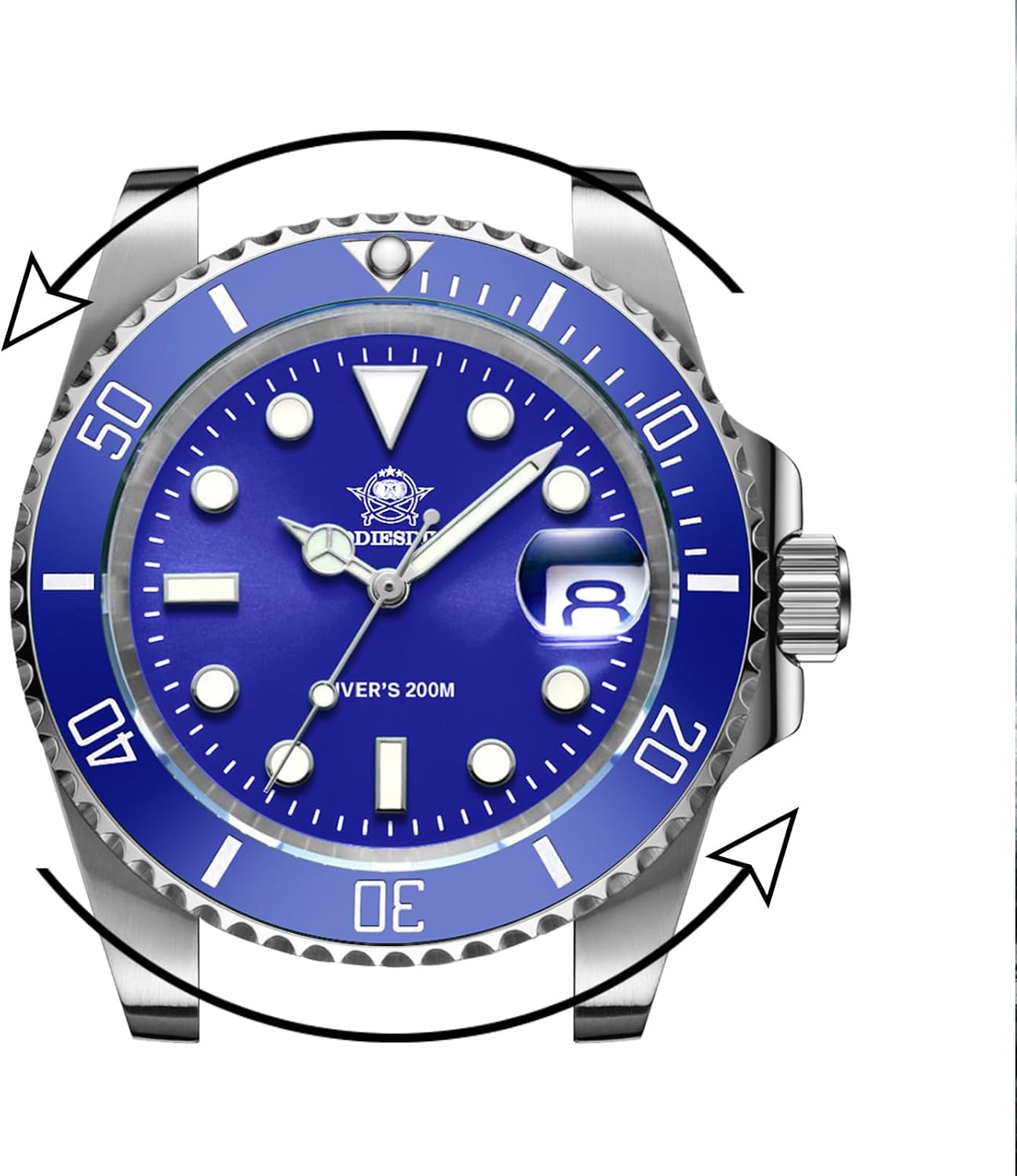 RELOJ DE PULSERA ADDIESDIVE 41 MM MOVIMIENTO DE CUARZO RESISTENTE AL AGUA 200 M - 4