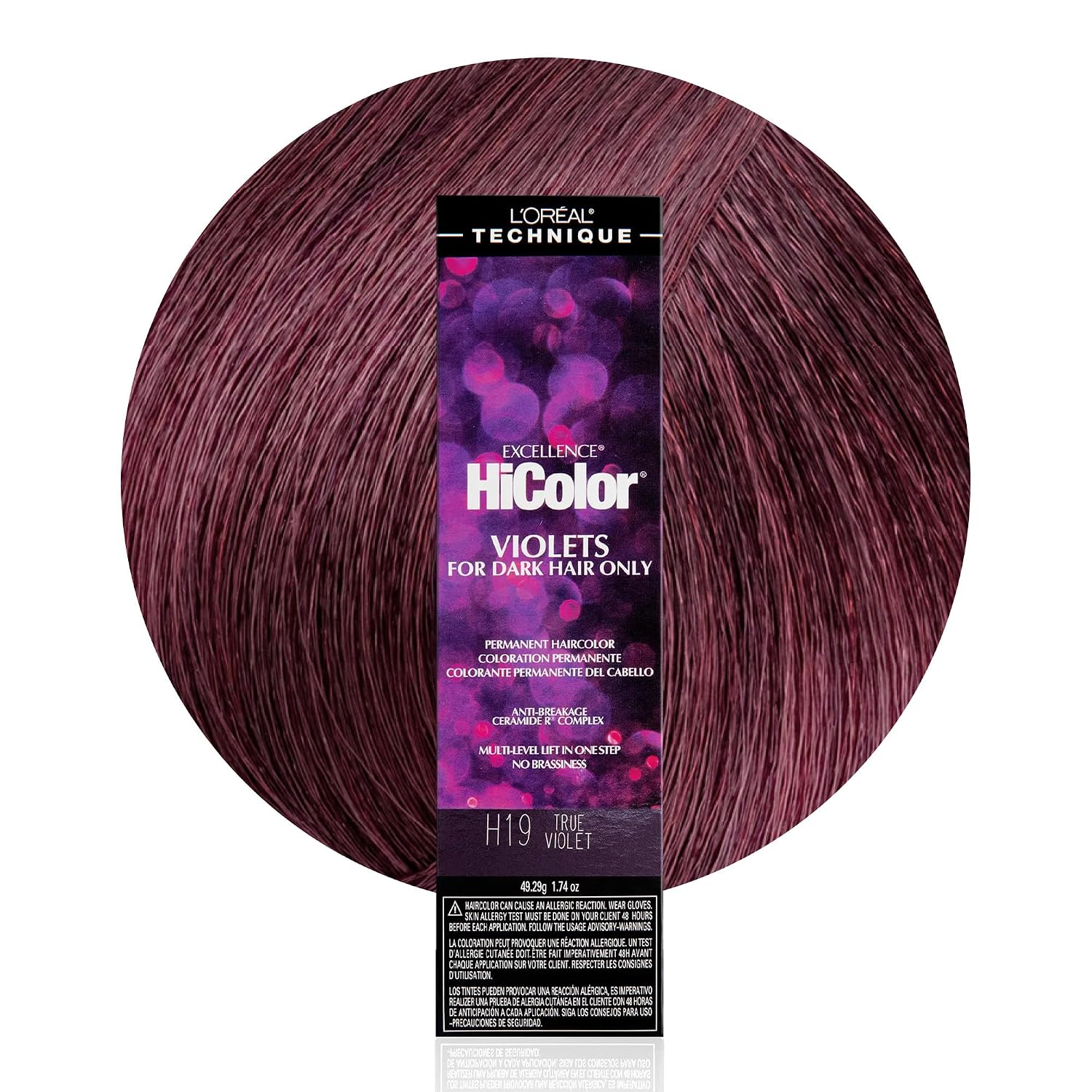 TINTURA PERMANENTE L'ORÉAL TECHNIQUE HICOLOR VIOLET Y BLACKS PARA CABELLO OSCURO - 1