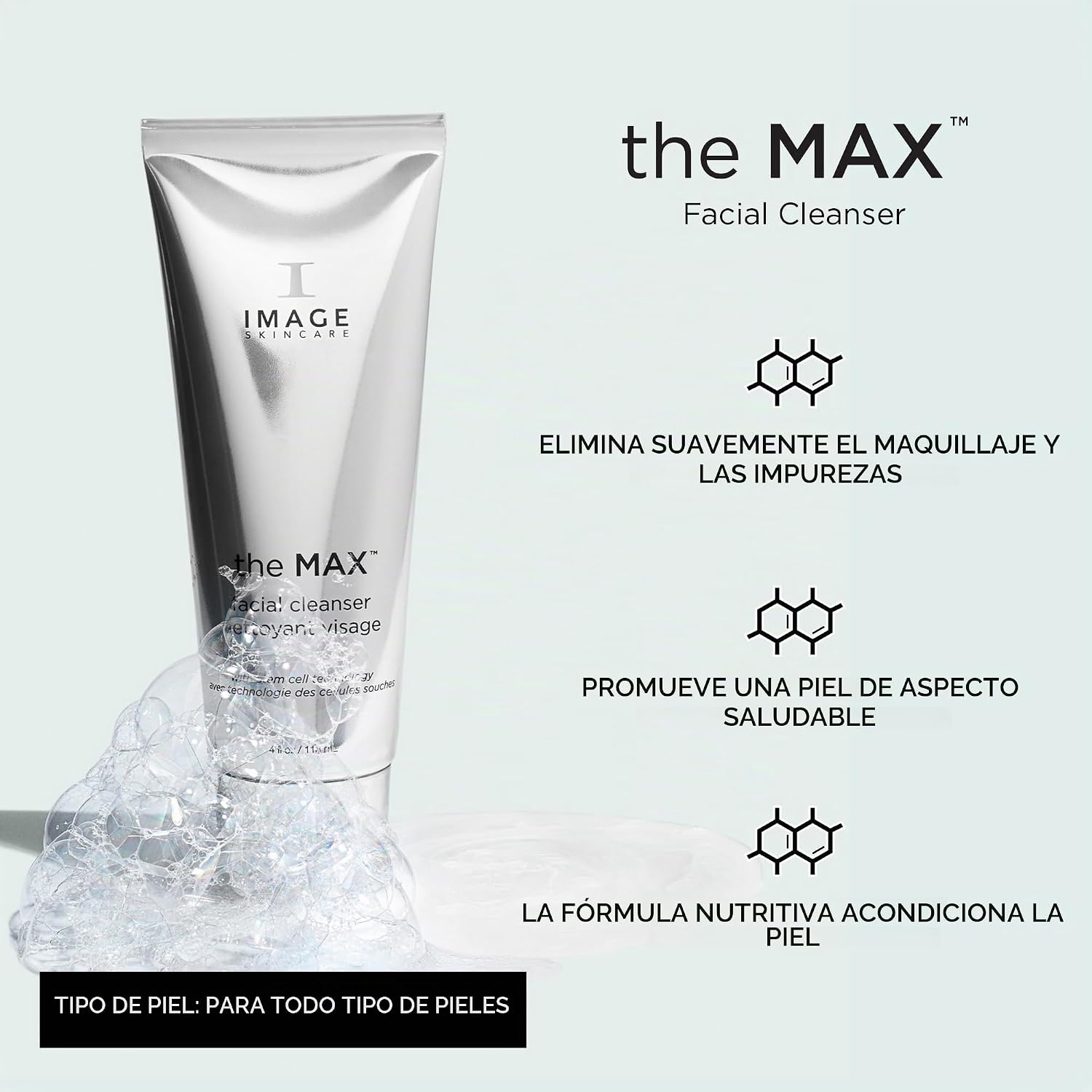 LIMPIADOR FACIAL IMAGE SKINCARE THE MAX CON PÉPTIDOS 4 FL OZ - 2