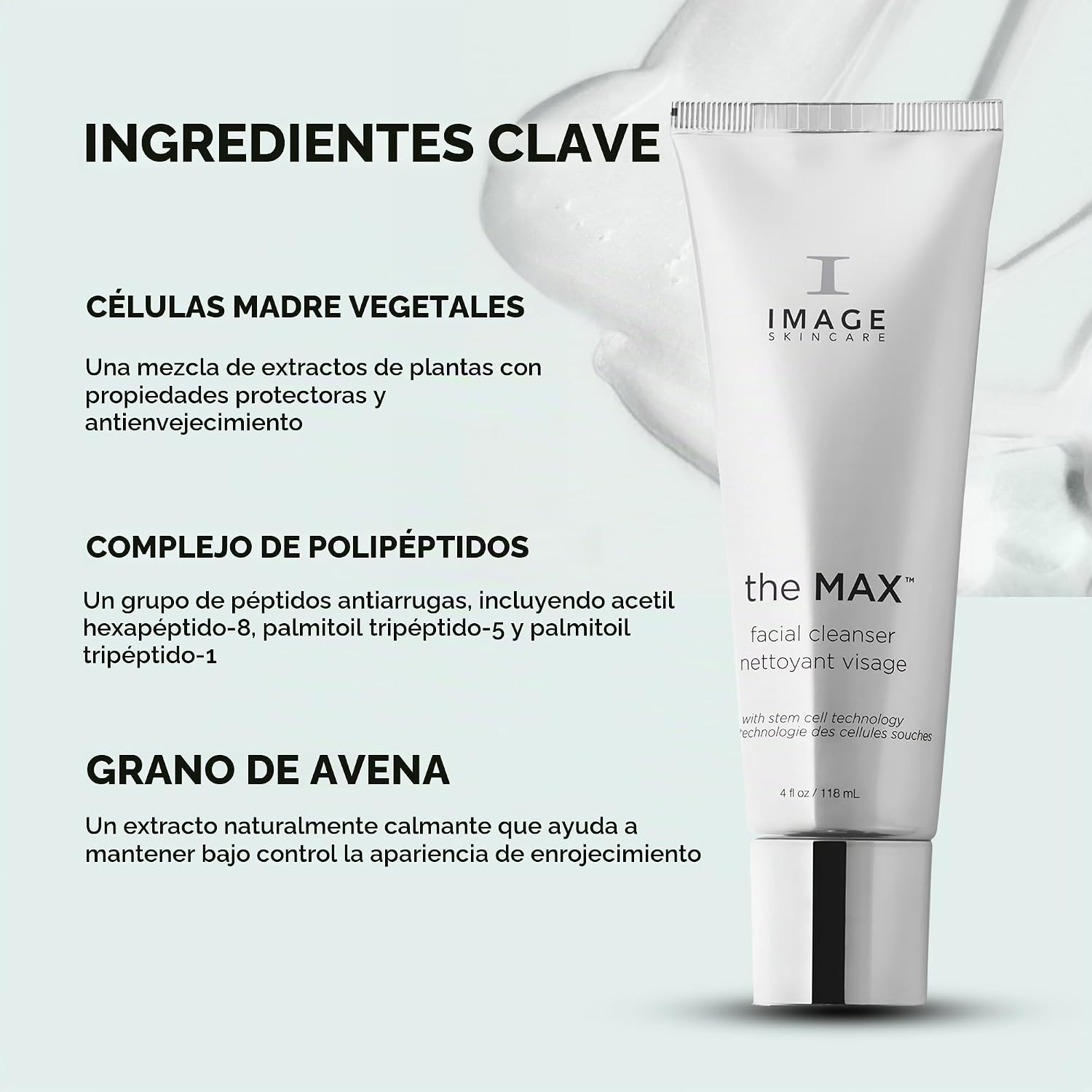 LIMPIADOR FACIAL IMAGE SKINCARE THE MAX CON PÉPTIDOS 4 FL OZ - 5